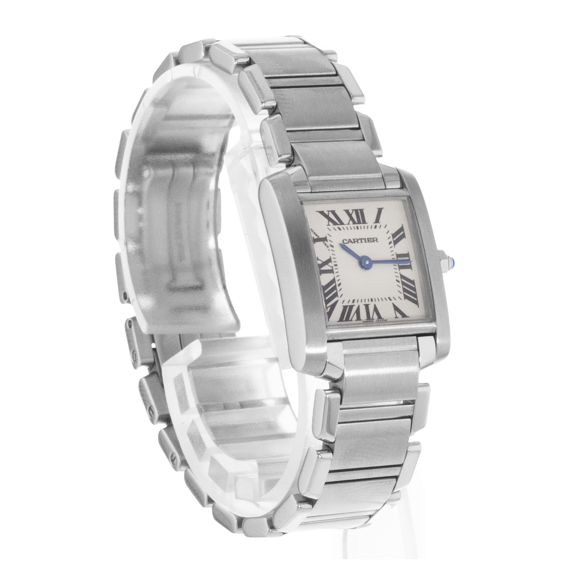 Cartier Tank Francaise W51008Q3 2384 20mm Steel Silver Arabic Ladies Watch 2004 thumbnail 8