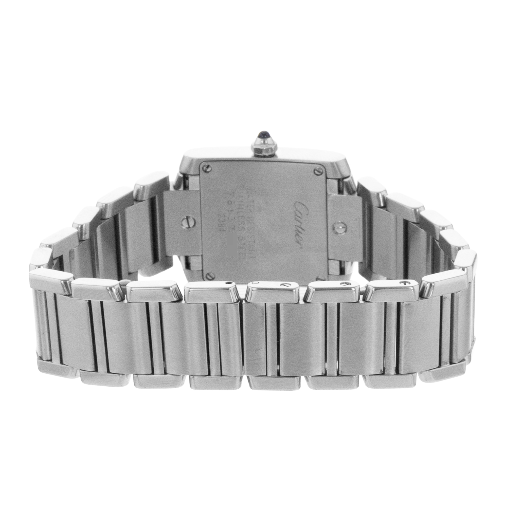 Cartier Tank Francaise W51008Q3 2384 20mm Steel Silver Arabic Ladies Watch 2004 thumbnail 10