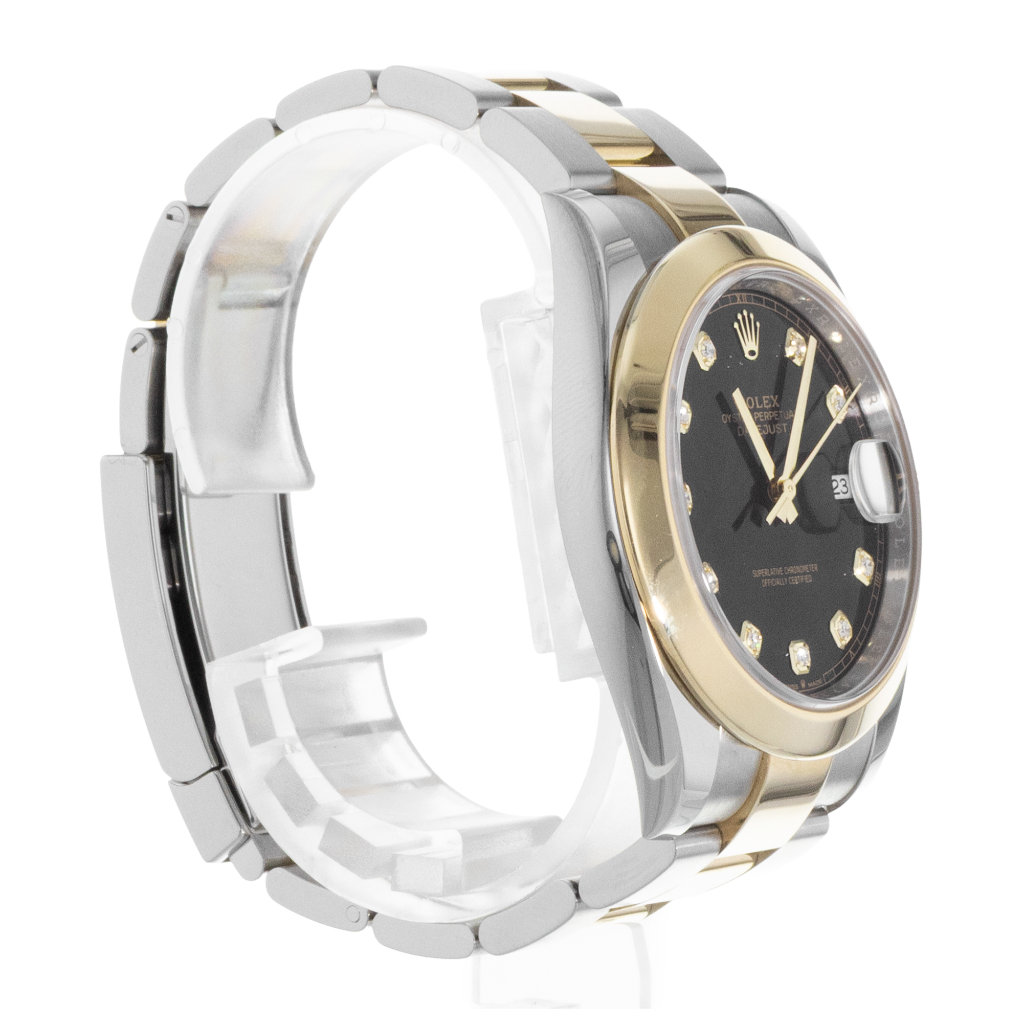 Rolex Datejust 41 126303 Black Diamond Steel Yellow Gold Oyster Mens Watch 2015 thumbnail 5