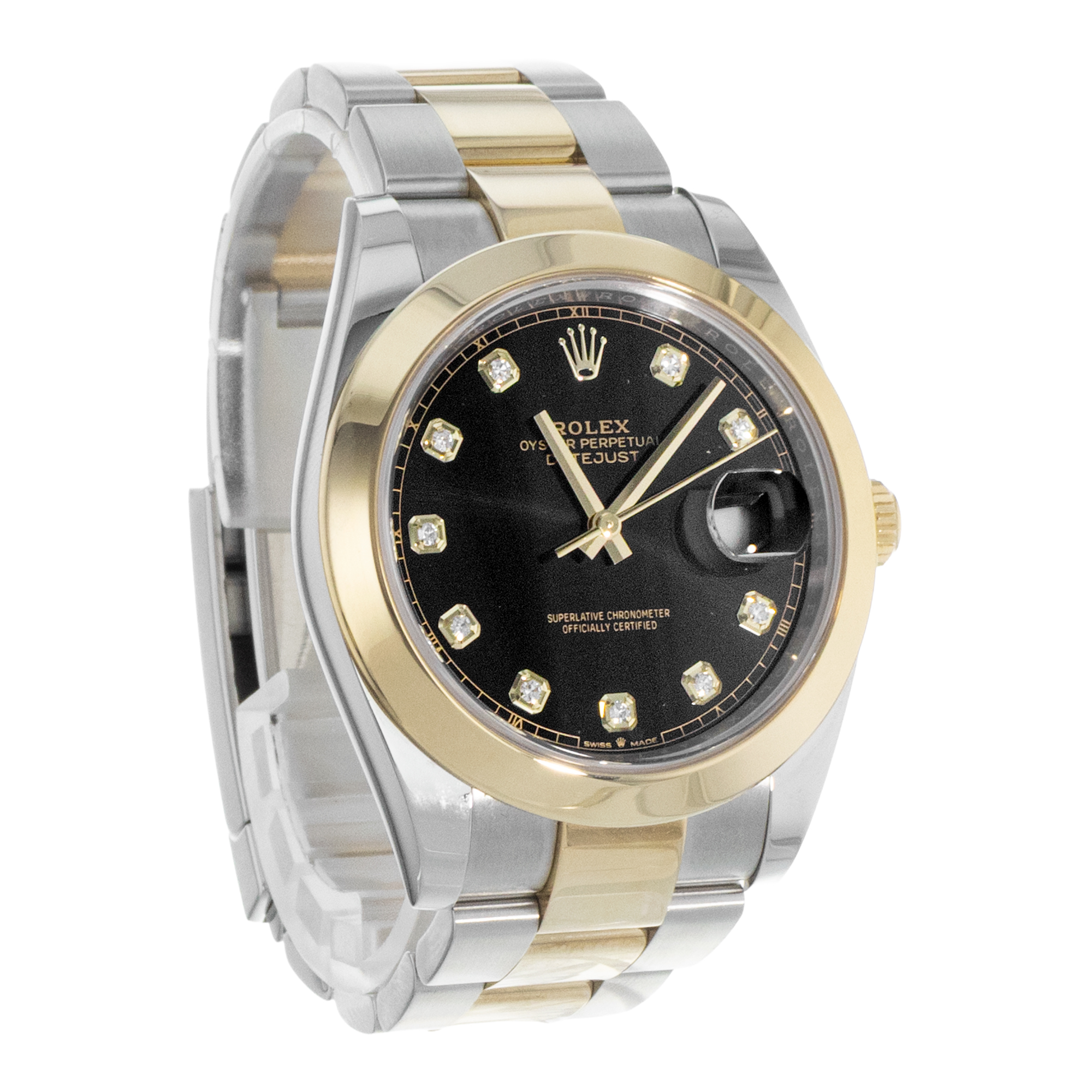 Rolex Datejust 41 126303 Black Diamond Steel Yellow Gold Oyster Mens Watch 2015 thumbnail 7