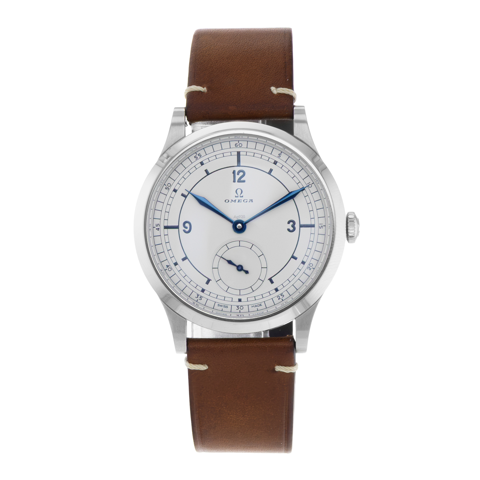 Omega Classic 511.12.39.21.99.002 39mm Steel Leather manual Mens Watch 2022 thumbnail 2