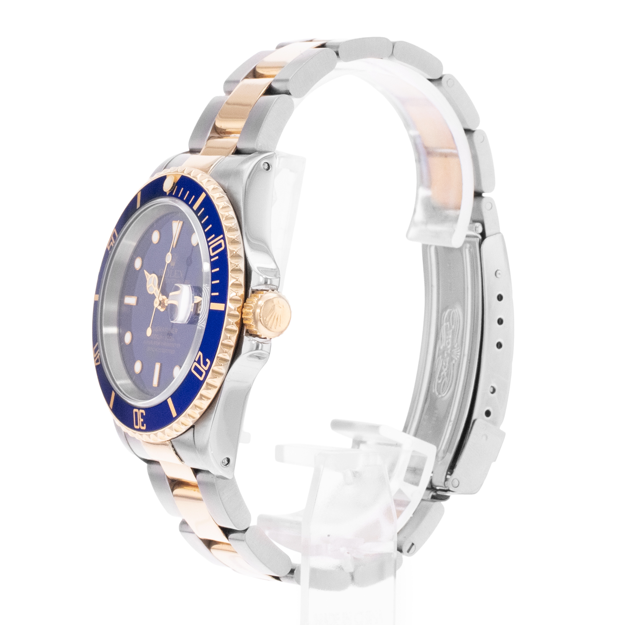 Rolex Submariner Date 16613 40mm Blue Index Steel Yellow Gold Mens Watch 1995 thumbnail 5