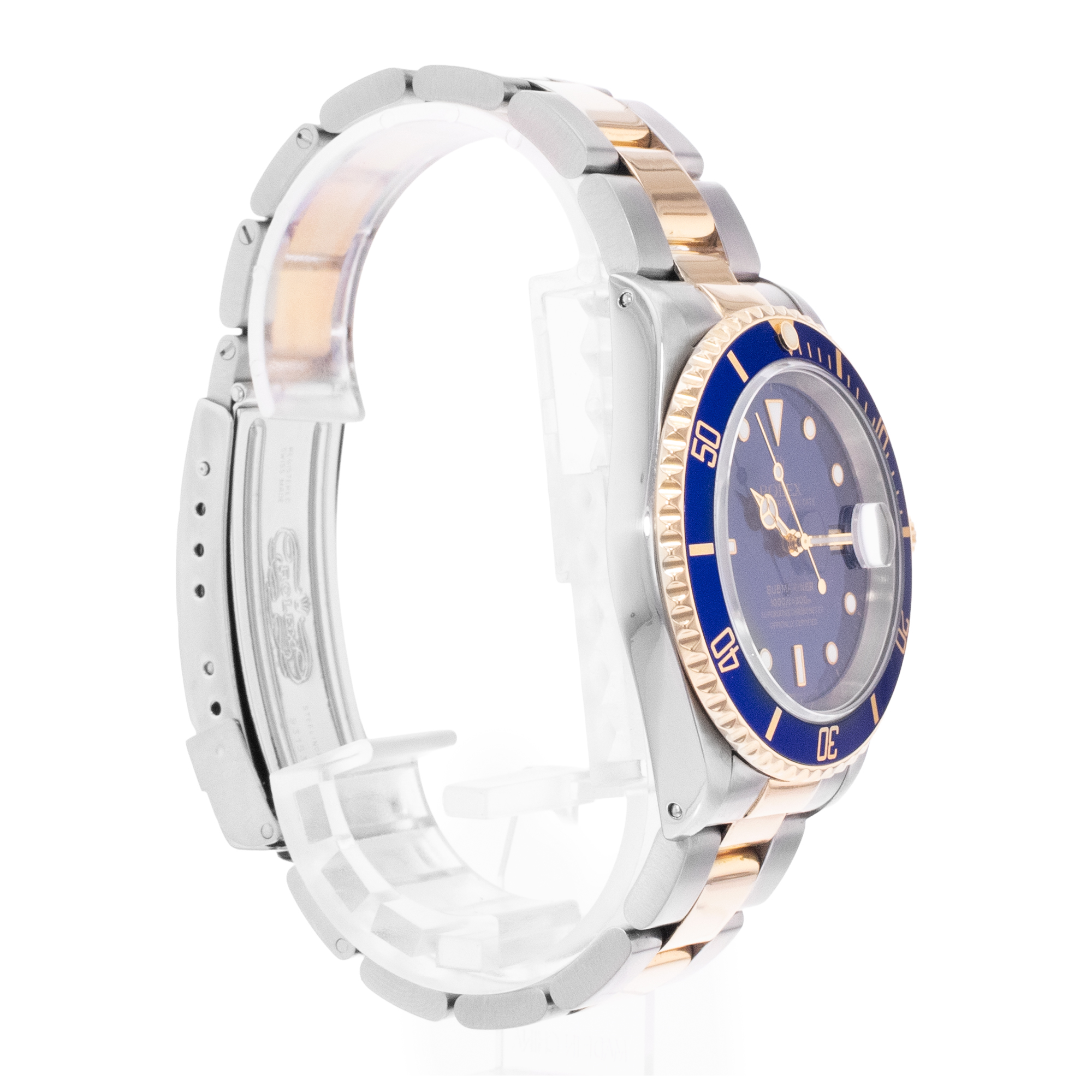 Rolex Submariner Date 16613 40mm Blue Index Steel Yellow Gold Mens Watch 1995 thumbnail 6