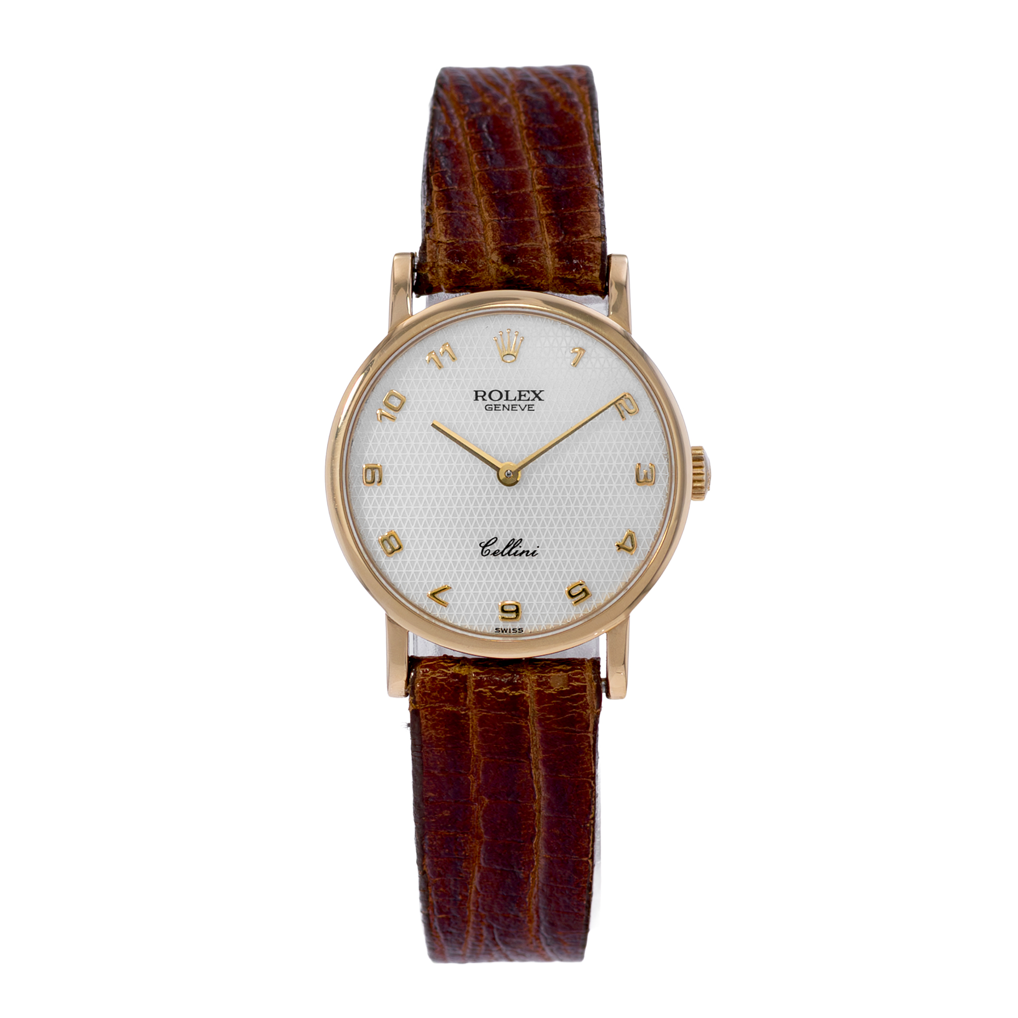 Rolex Cellini 5109 26mm Mother of Pearl Yellow Gold Manual Watch Ladies Watch thumbnail 2