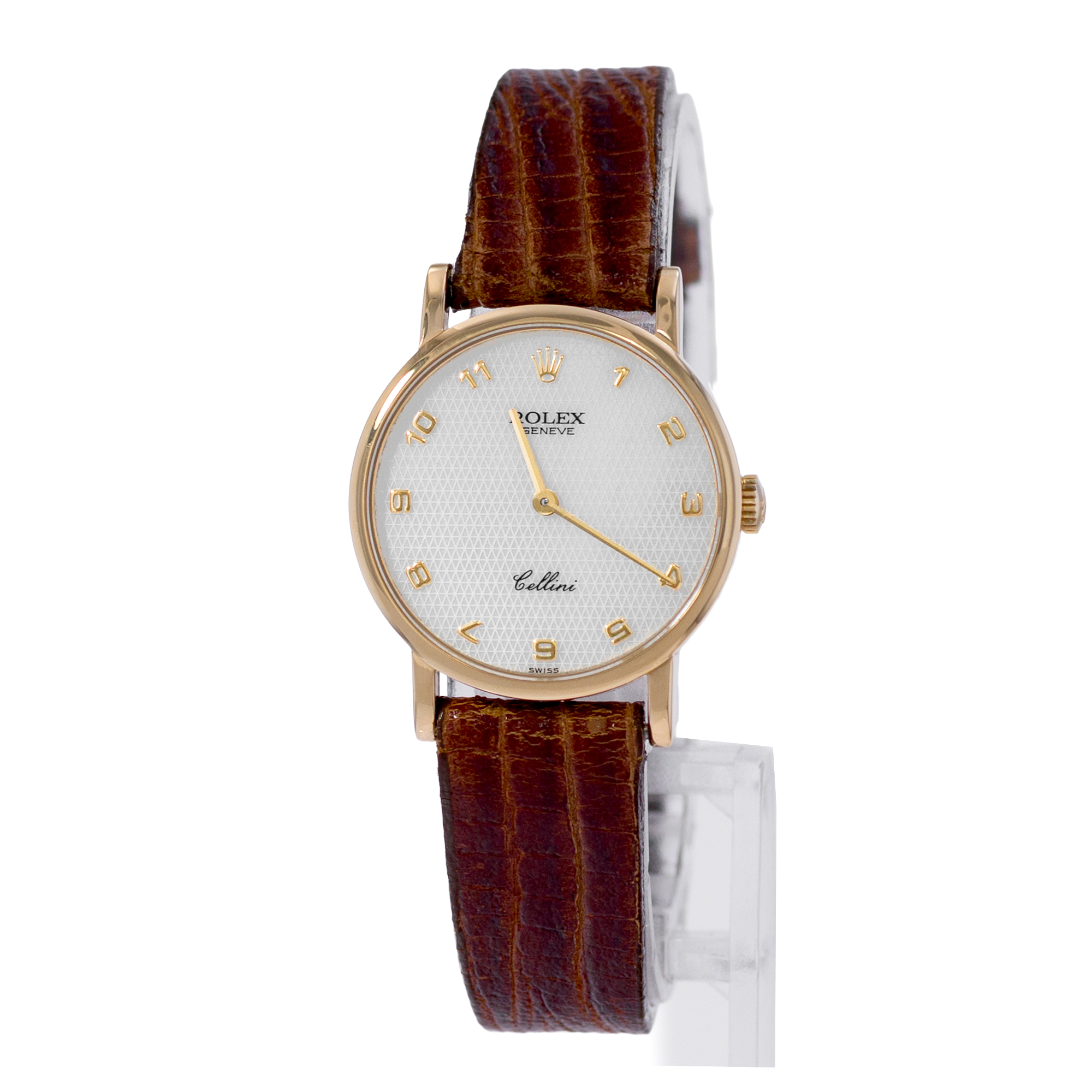 Rolex Cellini 5109 26mm Mother of Pearl Yellow Gold Manual Watch Ladies Watch thumbnail 3