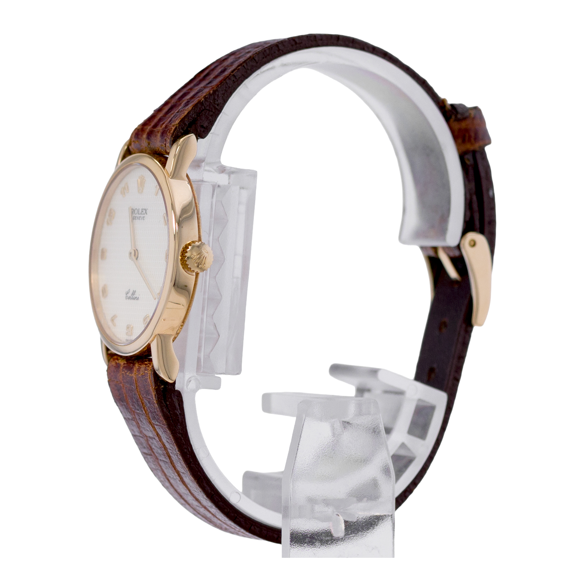 Rolex Cellini 5109 26mm Mother of Pearl Yellow Gold Manual Watch Ladies Watch thumbnail 4