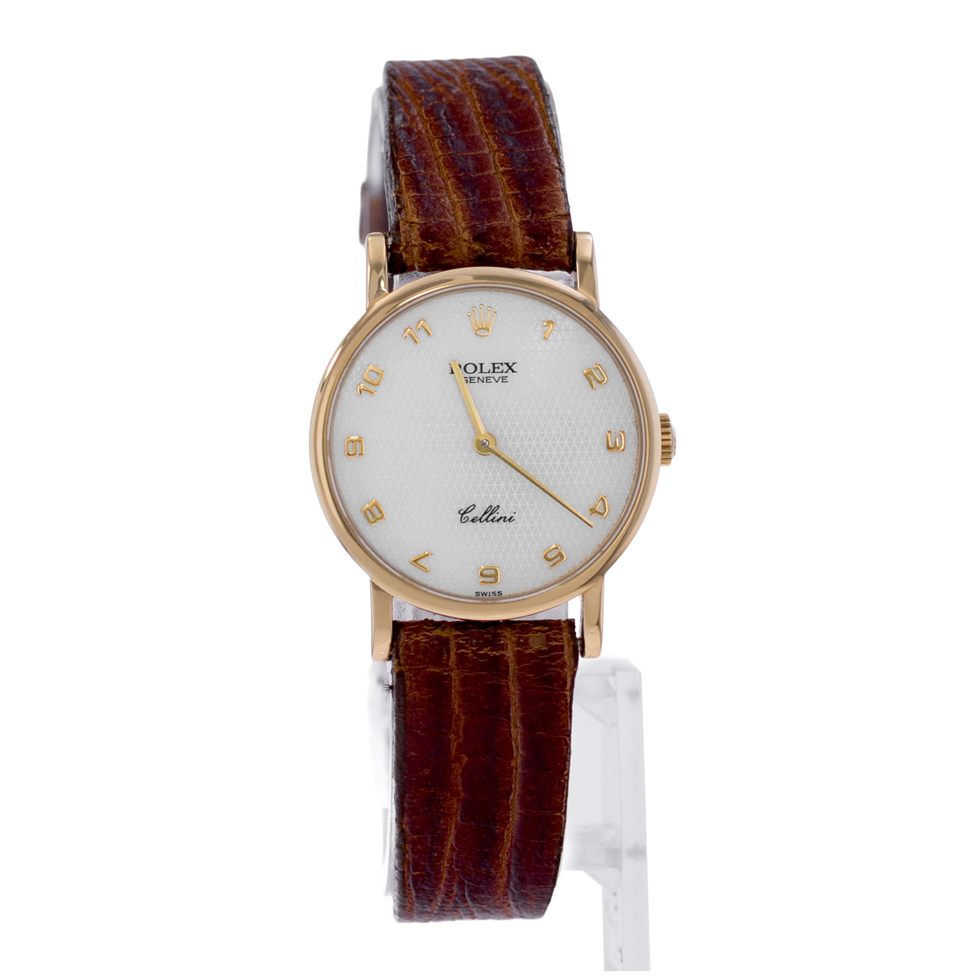 Rolex Cellini 5109 26mm Mother of Pearl Yellow Gold Manual Watch Ladies Watch thumbnail 6