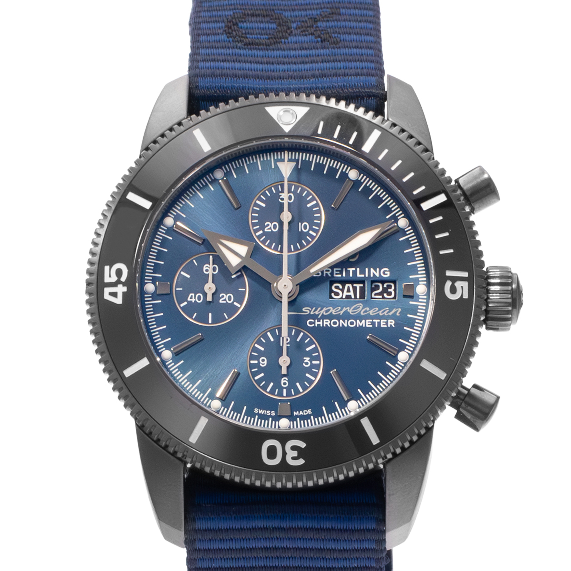 Breitling Superocean Heritage M133132A1C1W1 44mm Blue Steel Mens Watch 2023 thumbnail 1