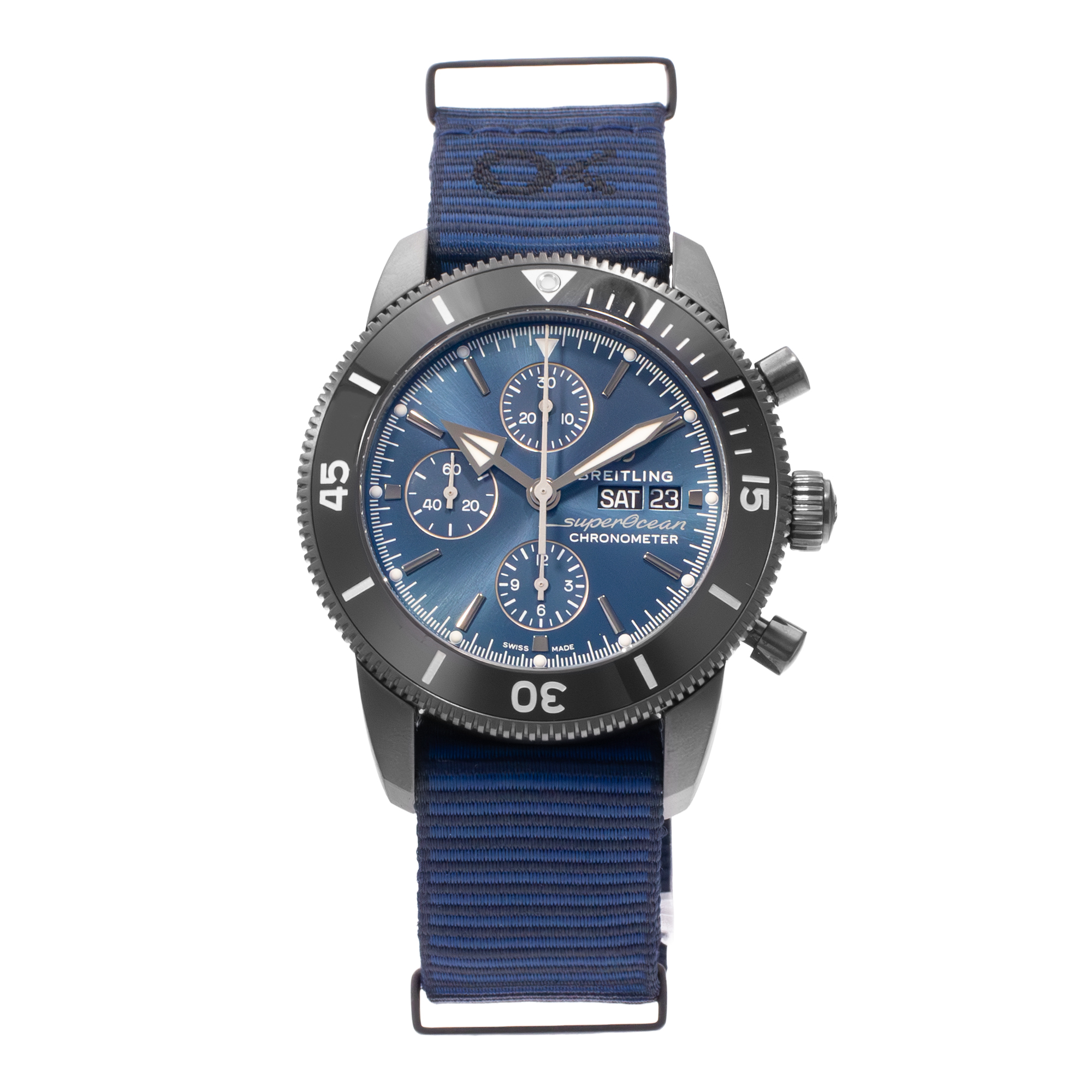 Breitling Superocean Heritage M133132A1C1W1 44mm Blue Steel Mens Watch 2023 thumbnail 2