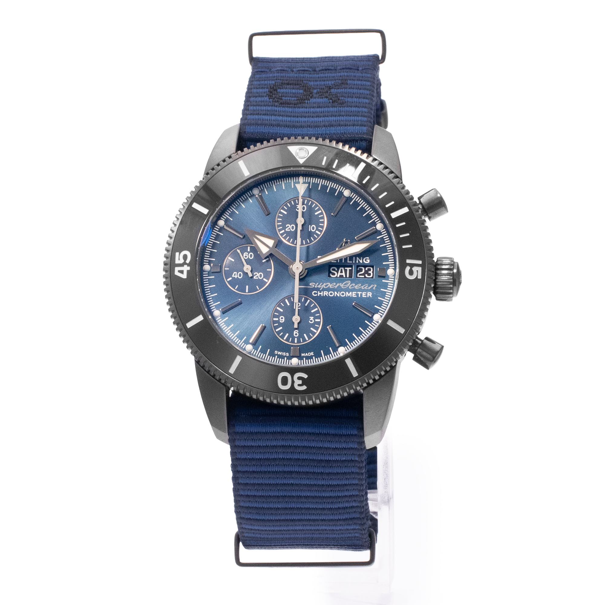 Breitling Superocean Heritage M133132A1C1W1 44mm Blue Steel Mens Watch 2023 thumbnail 4
