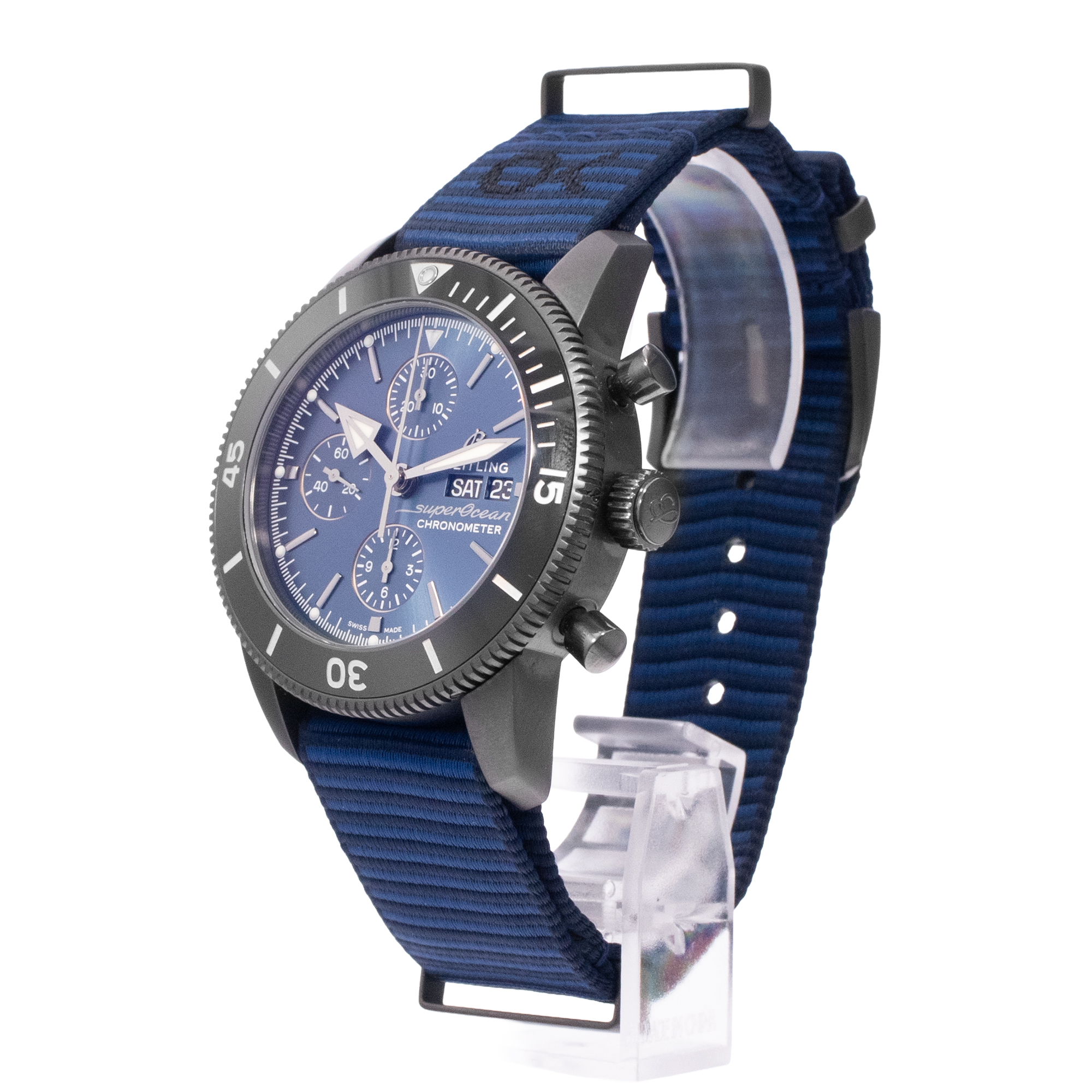 Breitling Superocean Heritage M133132A1C1W1 44mm Blue Steel Mens Watch 2023 thumbnail 5