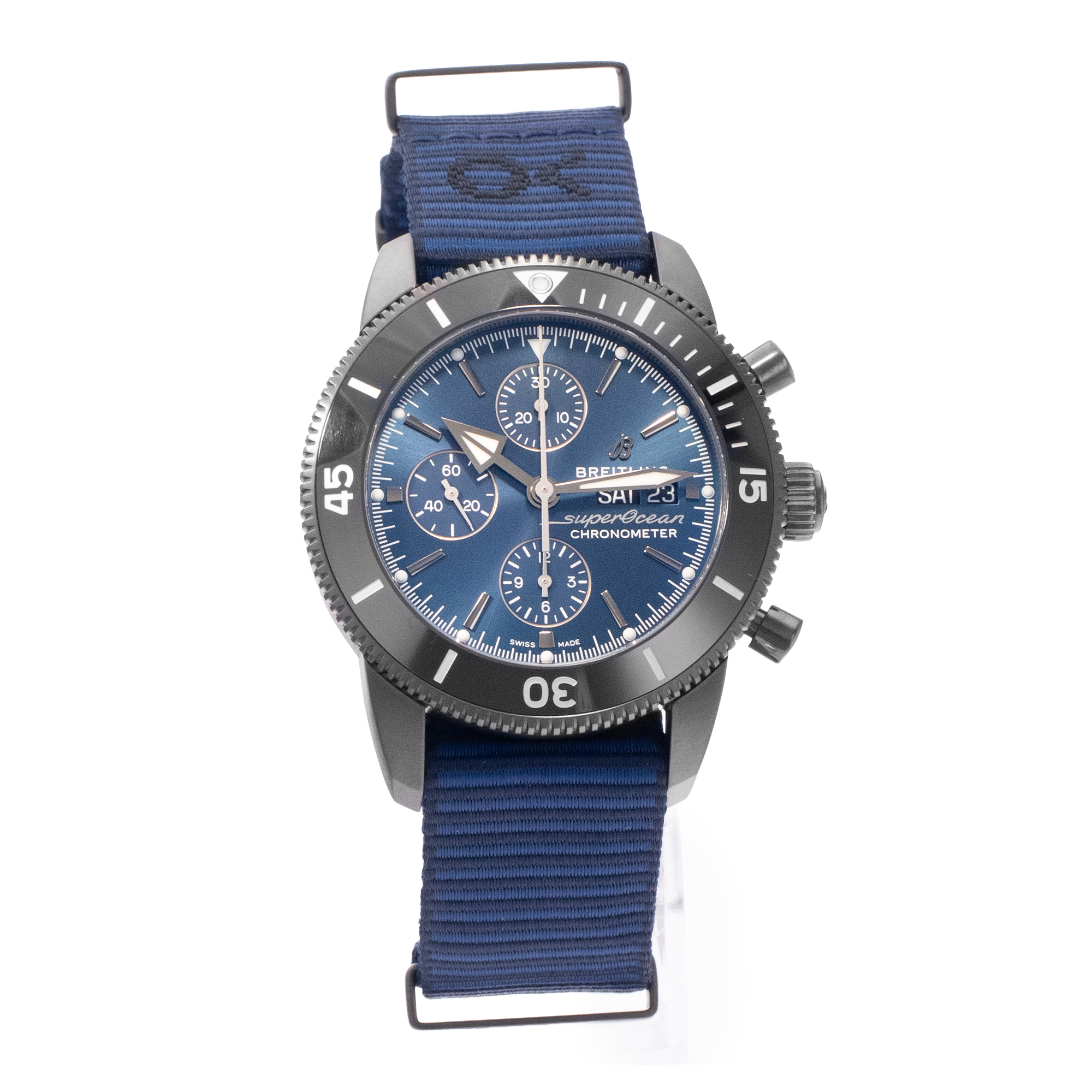 Breitling Superocean Heritage M133132A1C1W1 44mm Blue Steel Mens Watch 2023 thumbnail 9