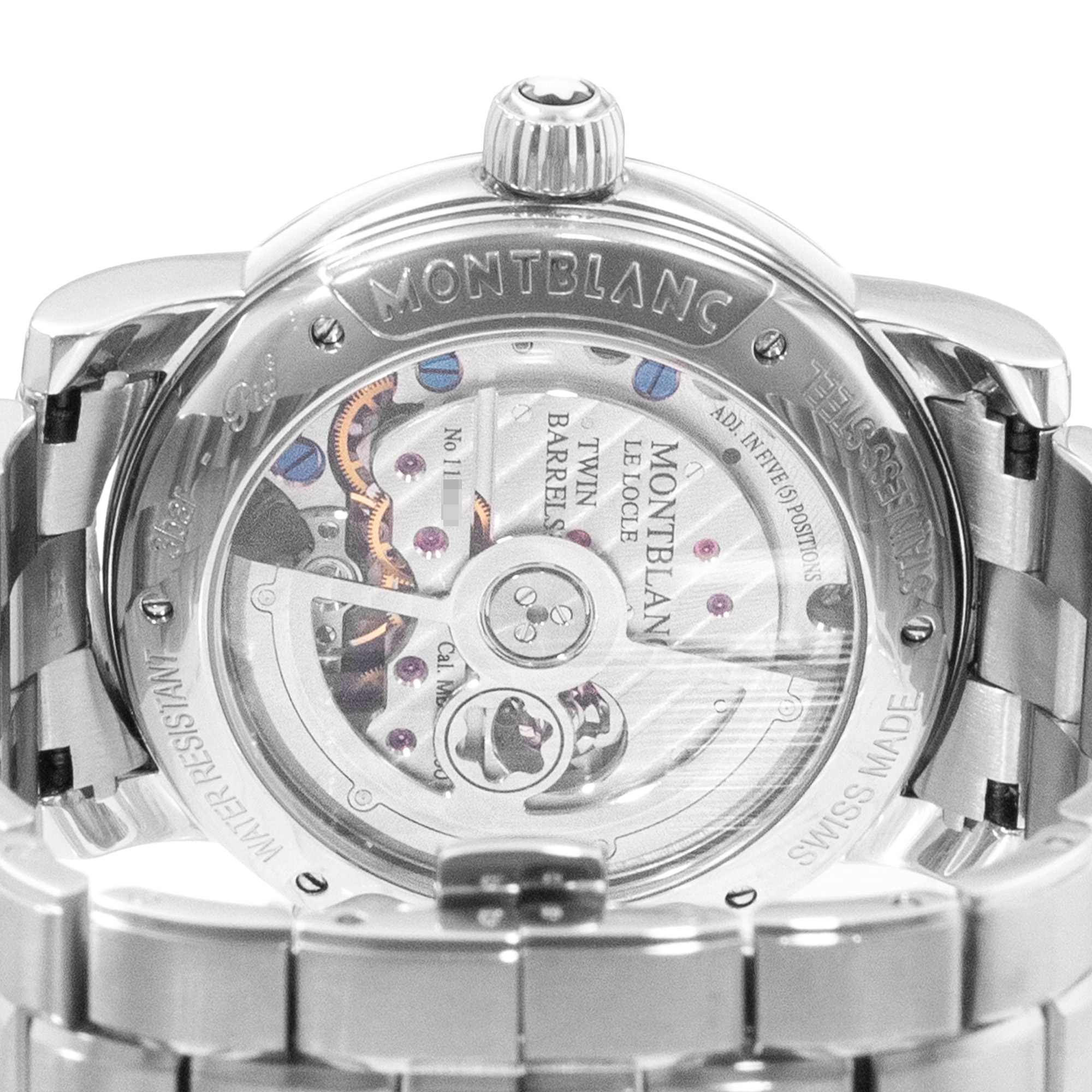 Montblanc Nicolas Rieussec 7138 43mm Chronograph Black Steel Mens Watch 2011 thumbnail 10