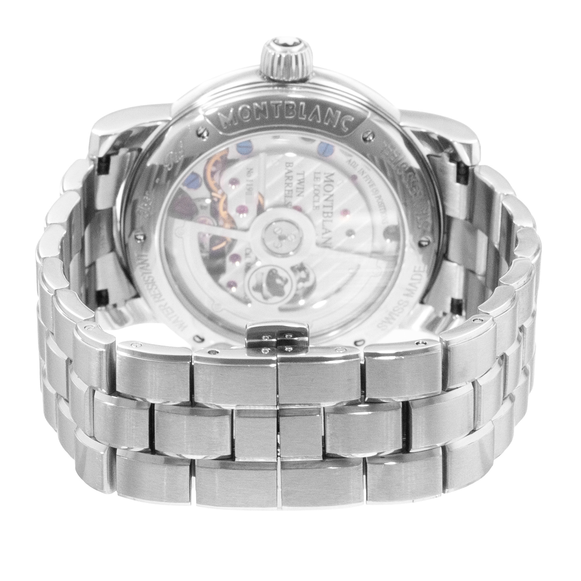 Montblanc Nicolas Rieussec 7138 43mm Chronograph Black Steel Mens Watch 2011 thumbnail 9