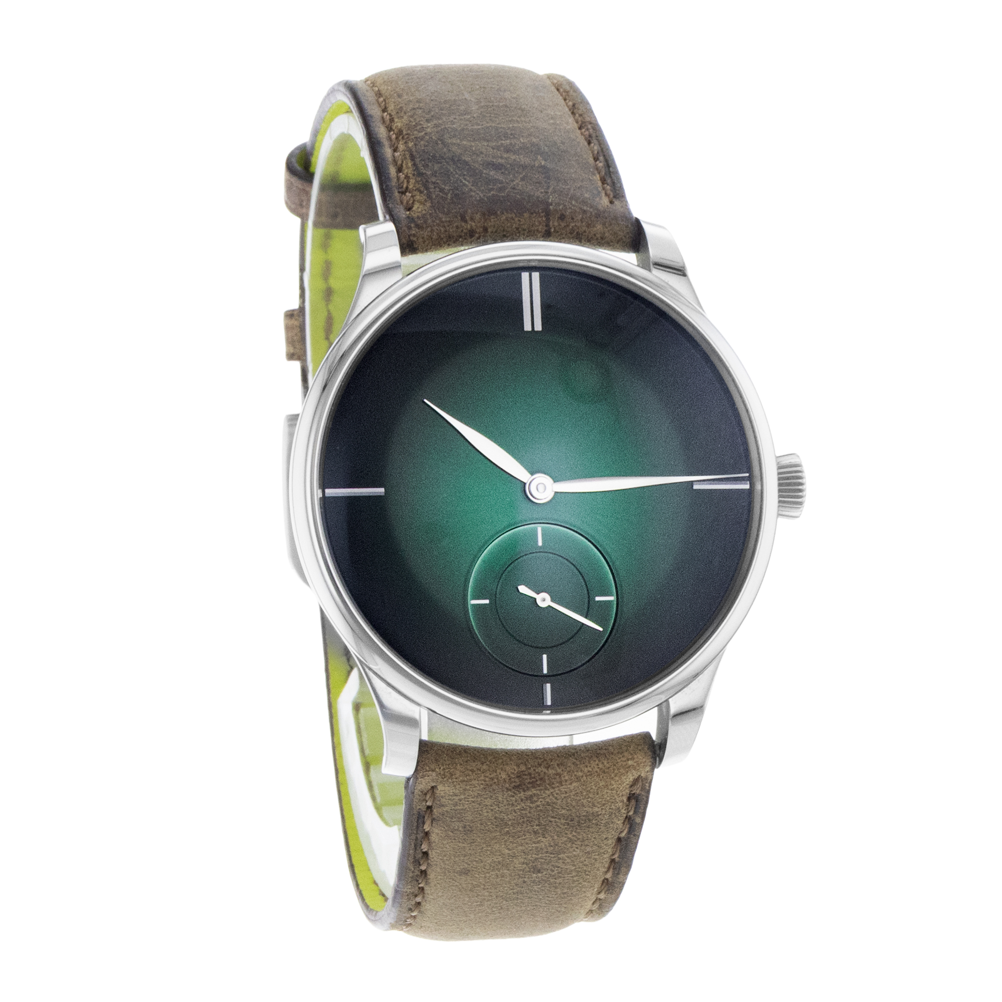 H.Moser & Cie. Venturer 2327-1202 13mm Green Steel Manual Wind Mens Watch 2019 thumbnail 9