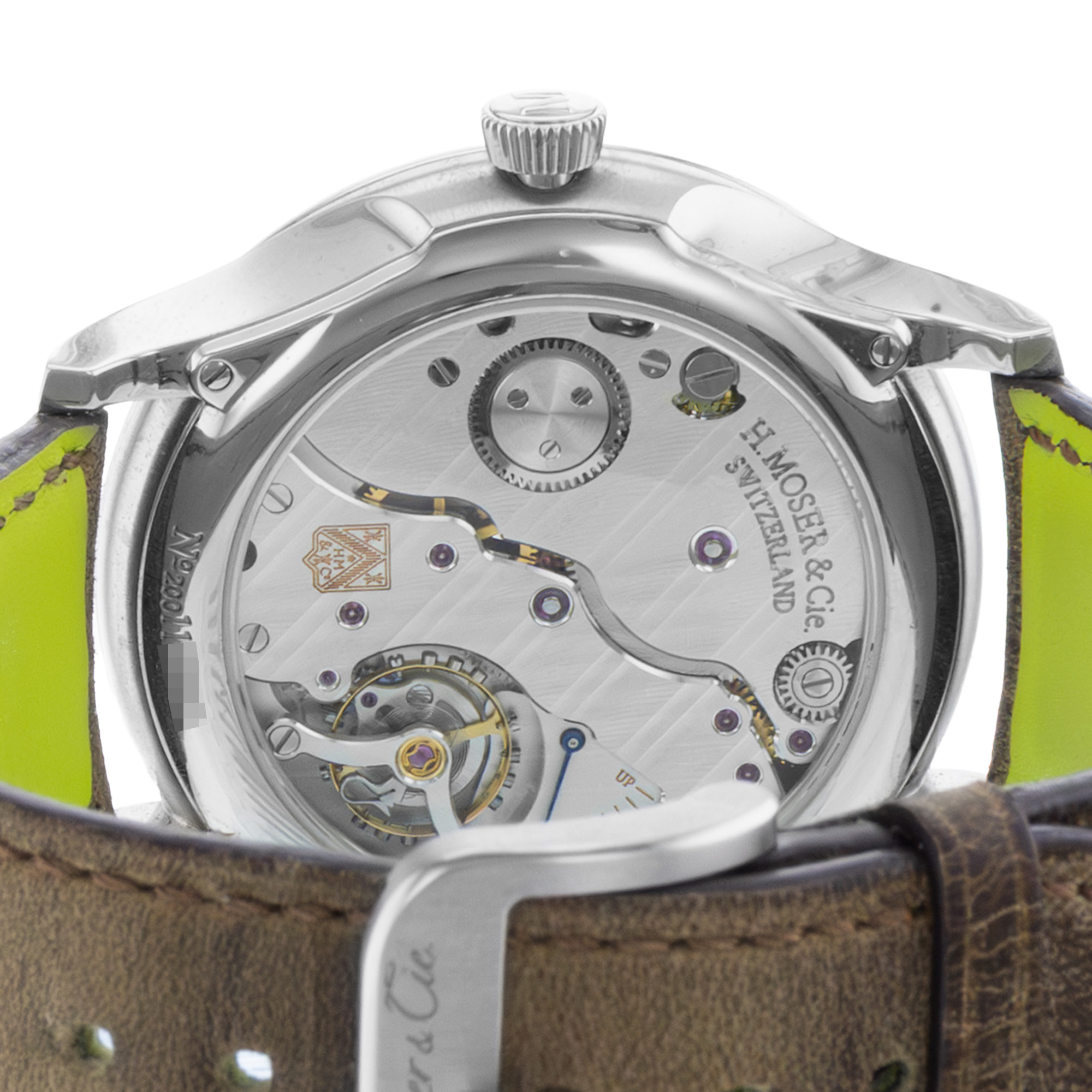 H.Moser & Cie. Venturer 2327-1202 13mm Green Steel Manual Wind Mens Watch 2019 thumbnail 11