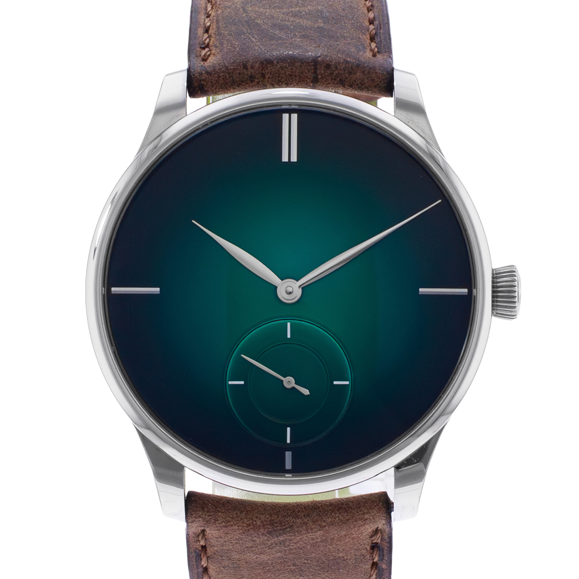 H.Moser & Cie. Venturer 2327-1202 13mm Green Steel Manual Wind Mens Watch 2019 thumbnail 1