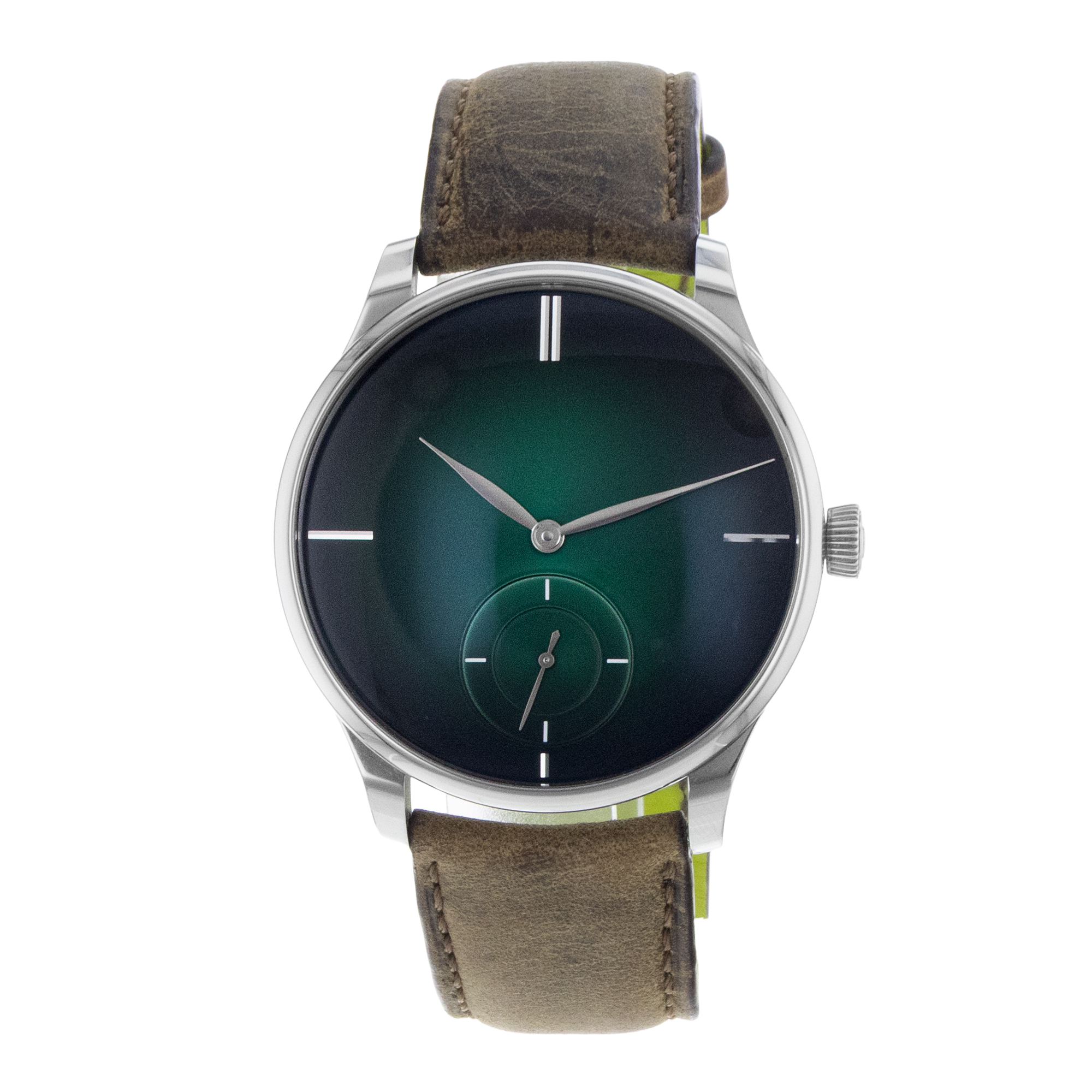 H.Moser & Cie. Venturer 2327-1202 13mm Green Steel Manual Wind Mens Watch 2019 thumbnail 4