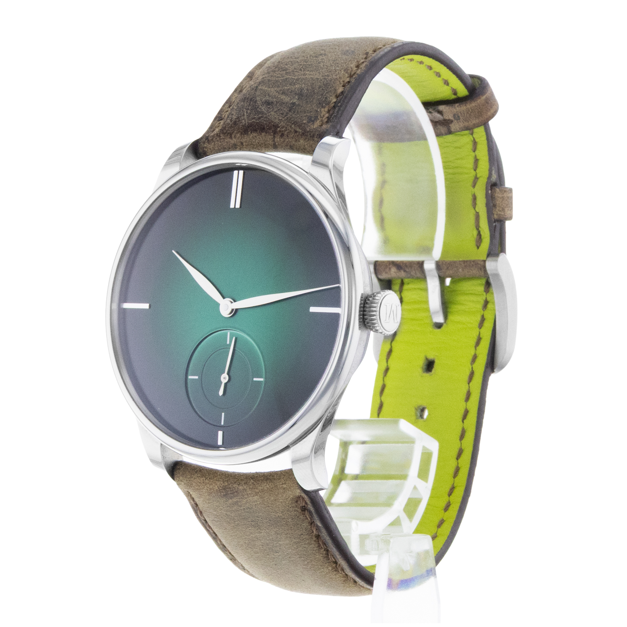 H.Moser & Cie. Venturer 2327-1202 13mm Green Steel Manual Wind Mens Watch 2019 thumbnail 5