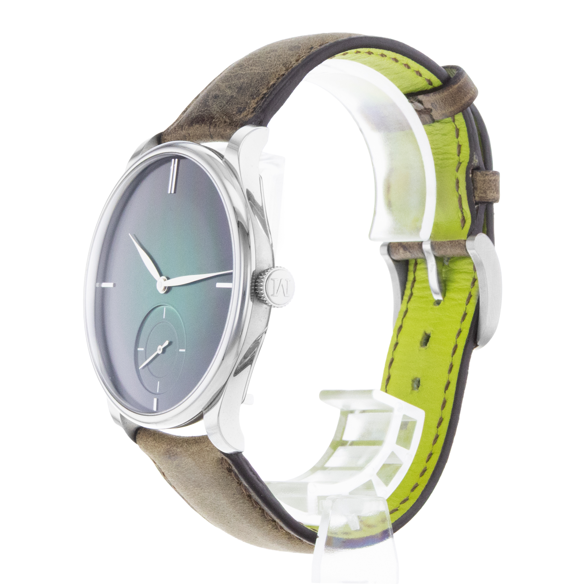 H.Moser & Cie. Venturer 2327-1202 13mm Green Steel Manual Wind Mens Watch 2019 thumbnail 6
