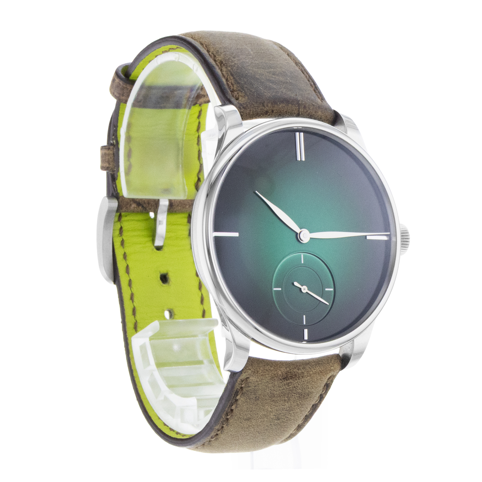 H.Moser & Cie. Venturer 2327-1202 13mm Green Steel Manual Wind Mens Watch 2019 thumbnail 8