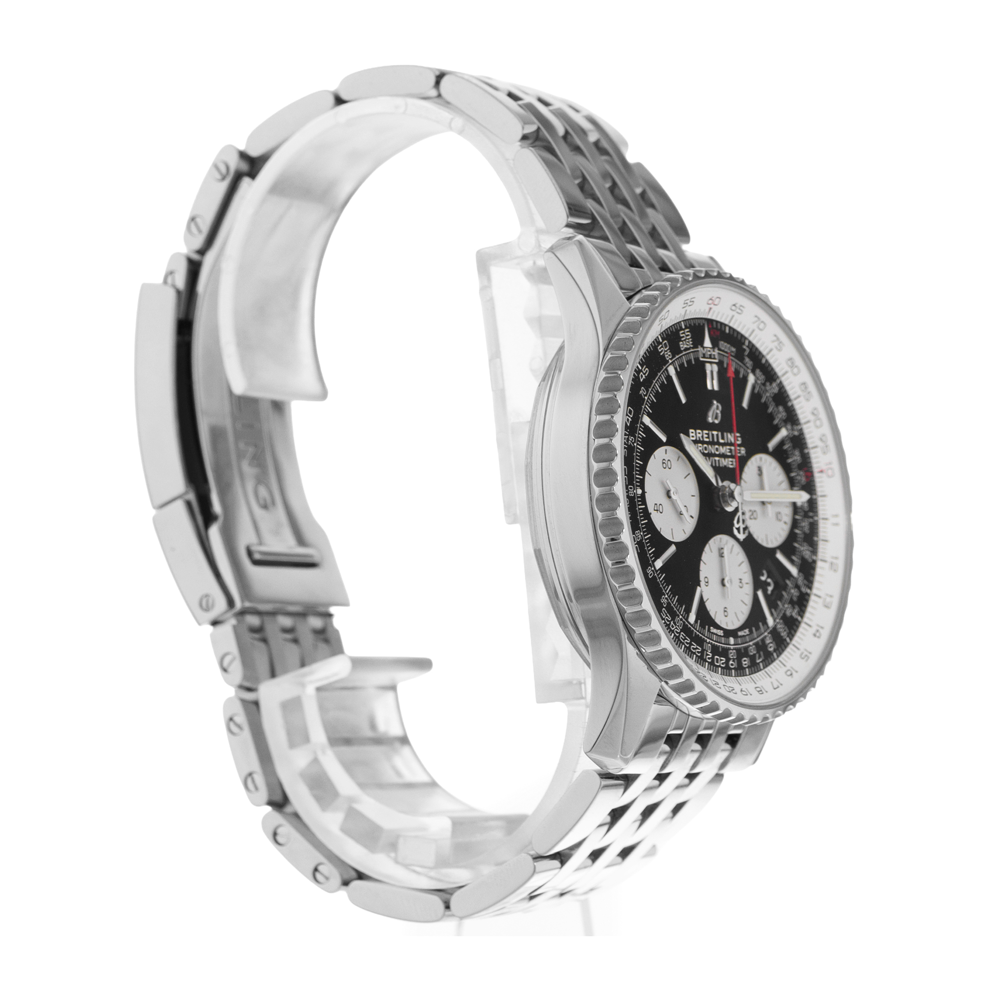 Breitling Navitimer 1 B01 Chronograph AB0121 Black Dial Steel Mens Watch thumbnail 5