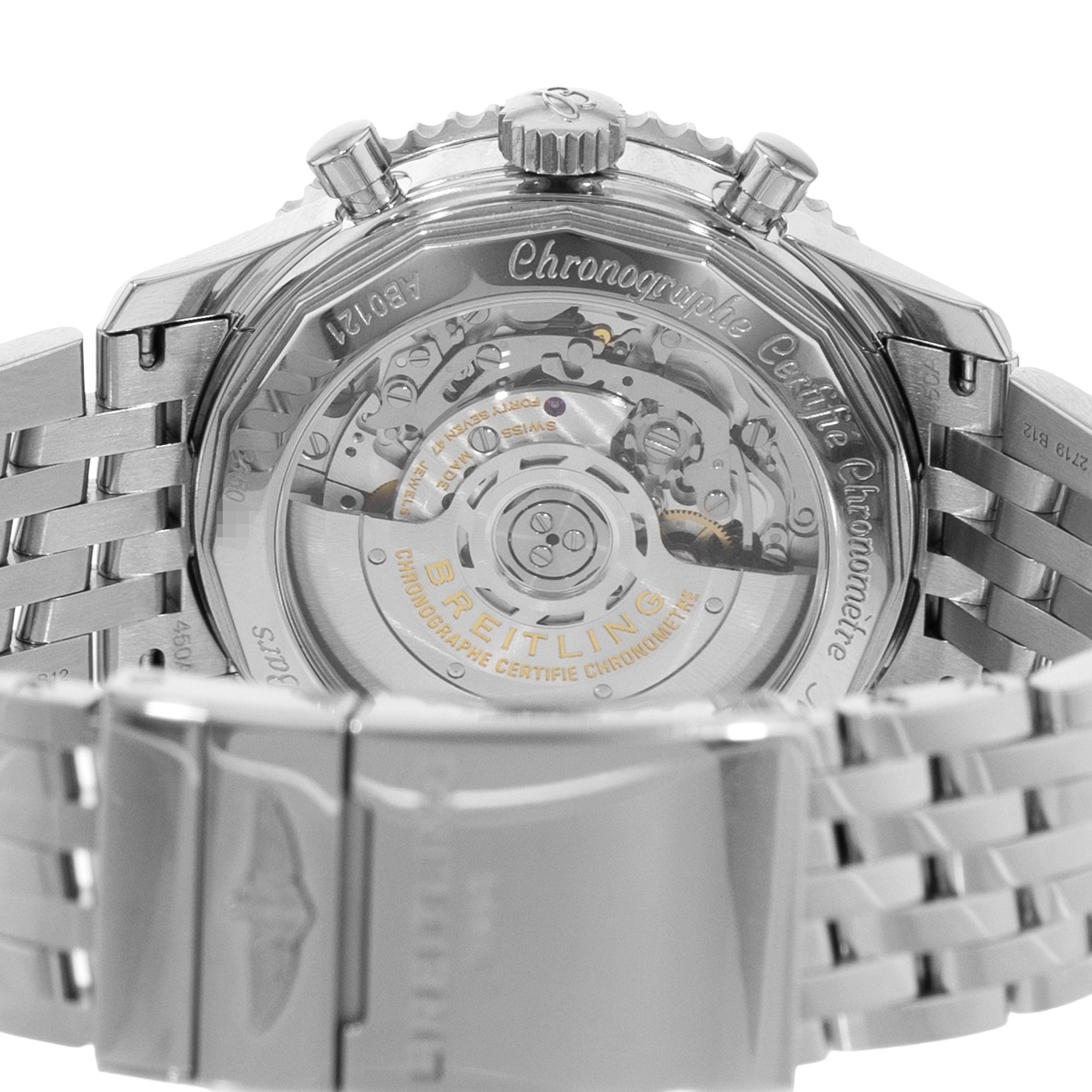 Breitling Navitimer 1 B01 Chronograph AB0121 Black Dial Steel Mens Watch thumbnail 8