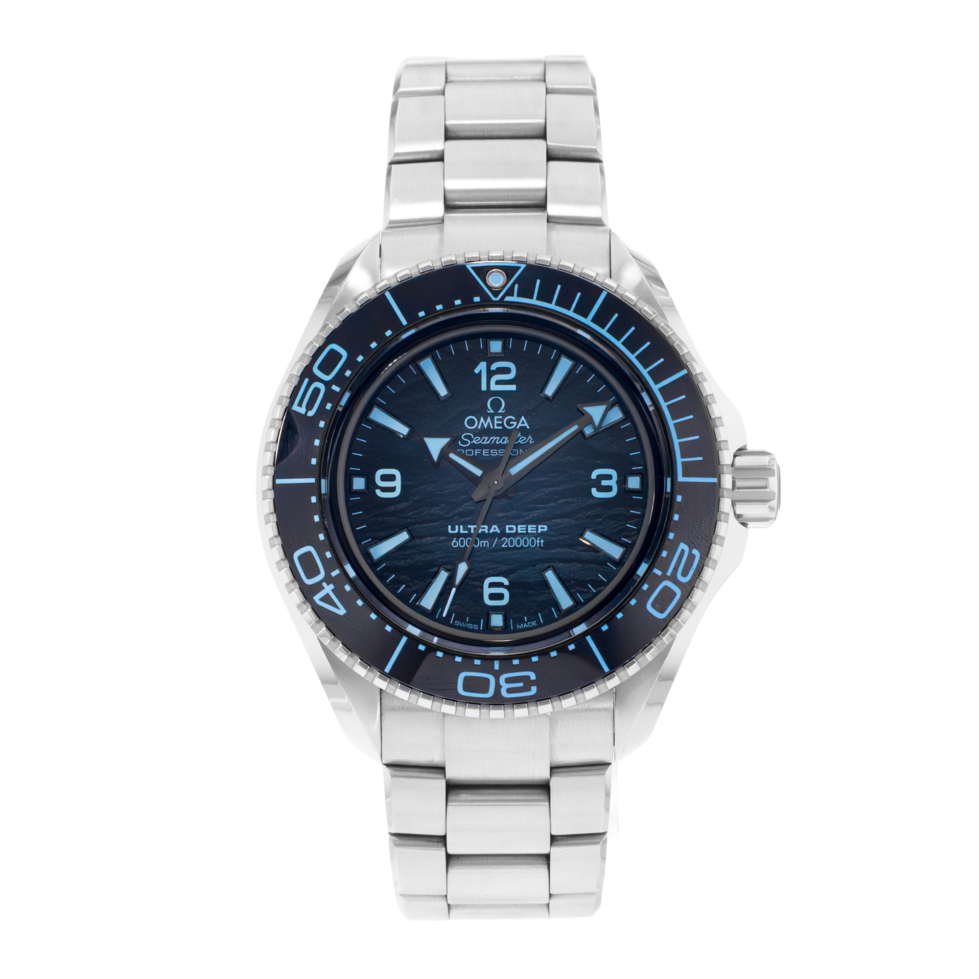 Omega Seamaster Ultra Deep 6000M 215.30.46.21.03.002 45mm Blue Steel Mens Watch thumbnail 2