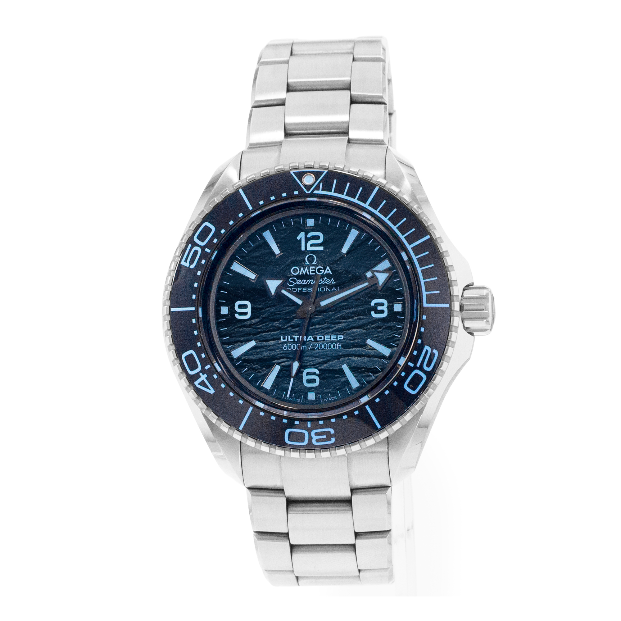 Omega Seamaster Ultra Deep 6000M 215.30.46.21.03.002 45mm Blue Steel Mens Watch thumbnail 4
