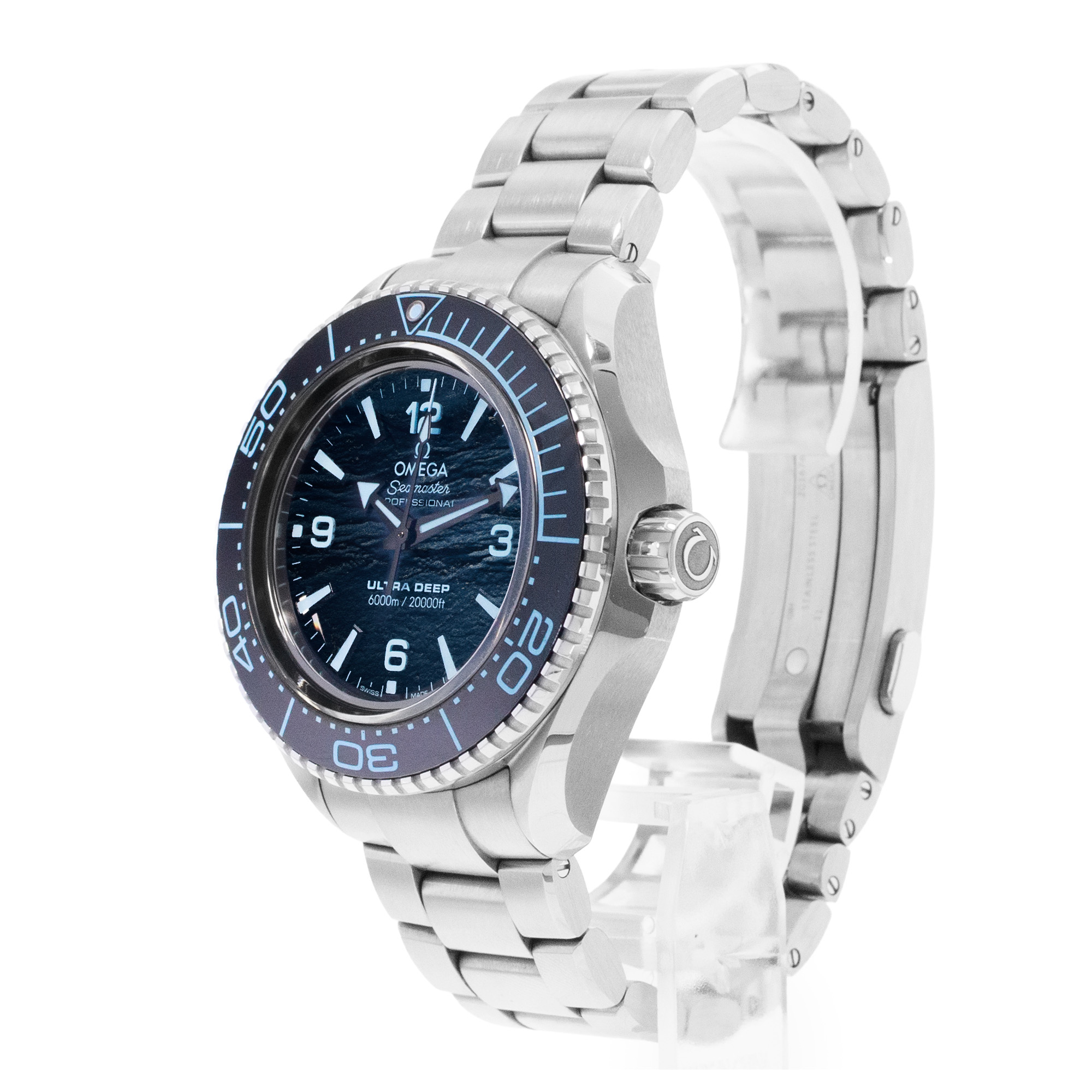 Omega Seamaster Ultra Deep 6000M 215.30.46.21.03.002 45mm Blue Steel Mens Watch thumbnail 5