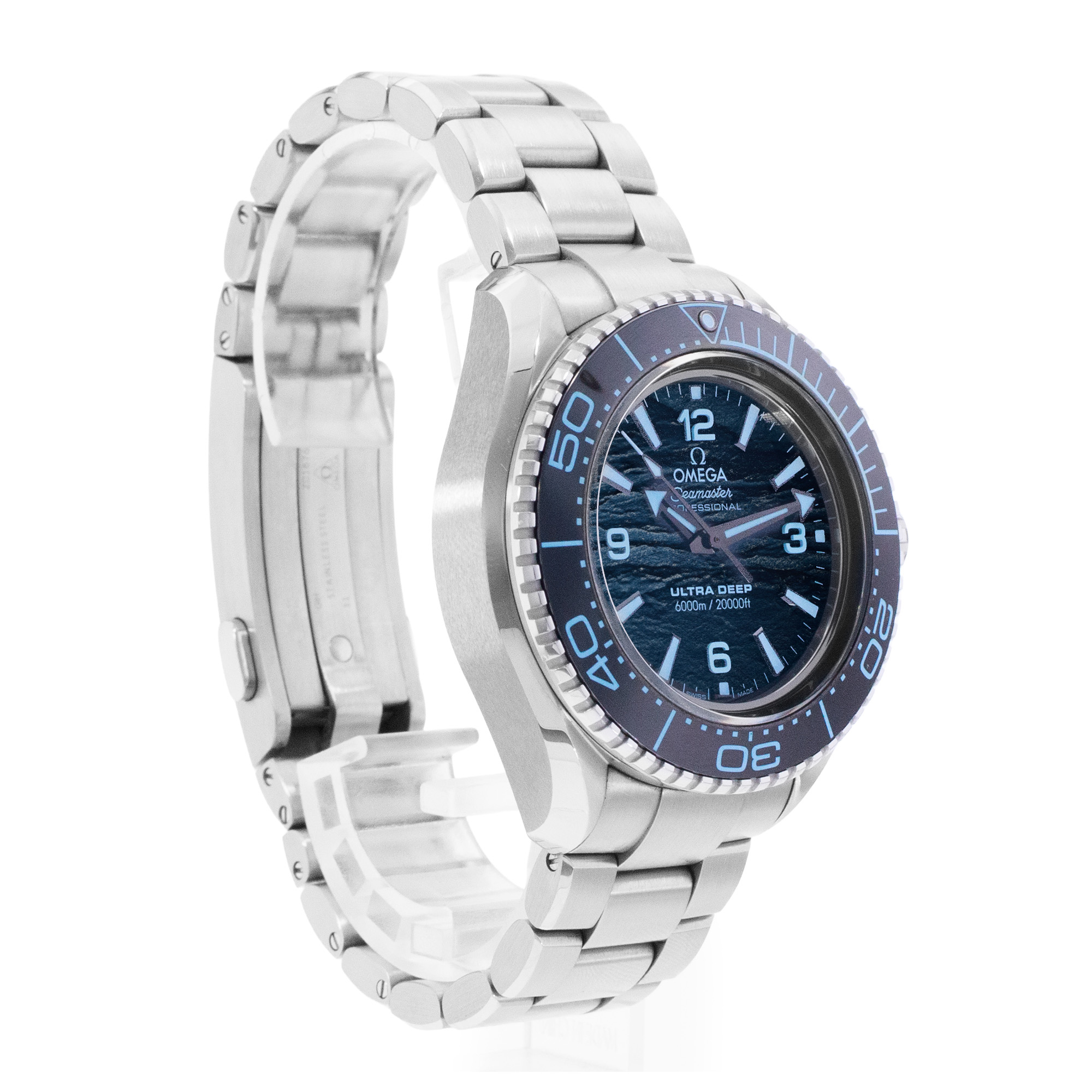 Omega Seamaster Ultra Deep 6000M 215.30.46.21.03.002 45mm Blue Steel Mens Watch thumbnail 8