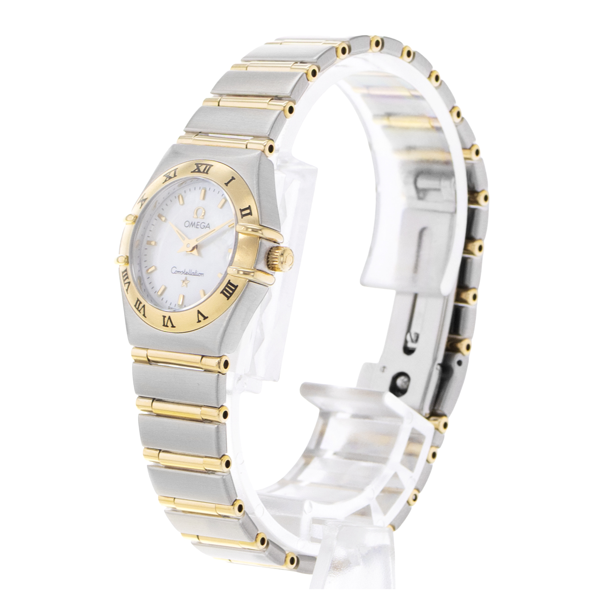 Omega Constellation 795.1203 22mm Mother of Pearl Yellow Gold Ladies Watch 1998 thumbnail 4