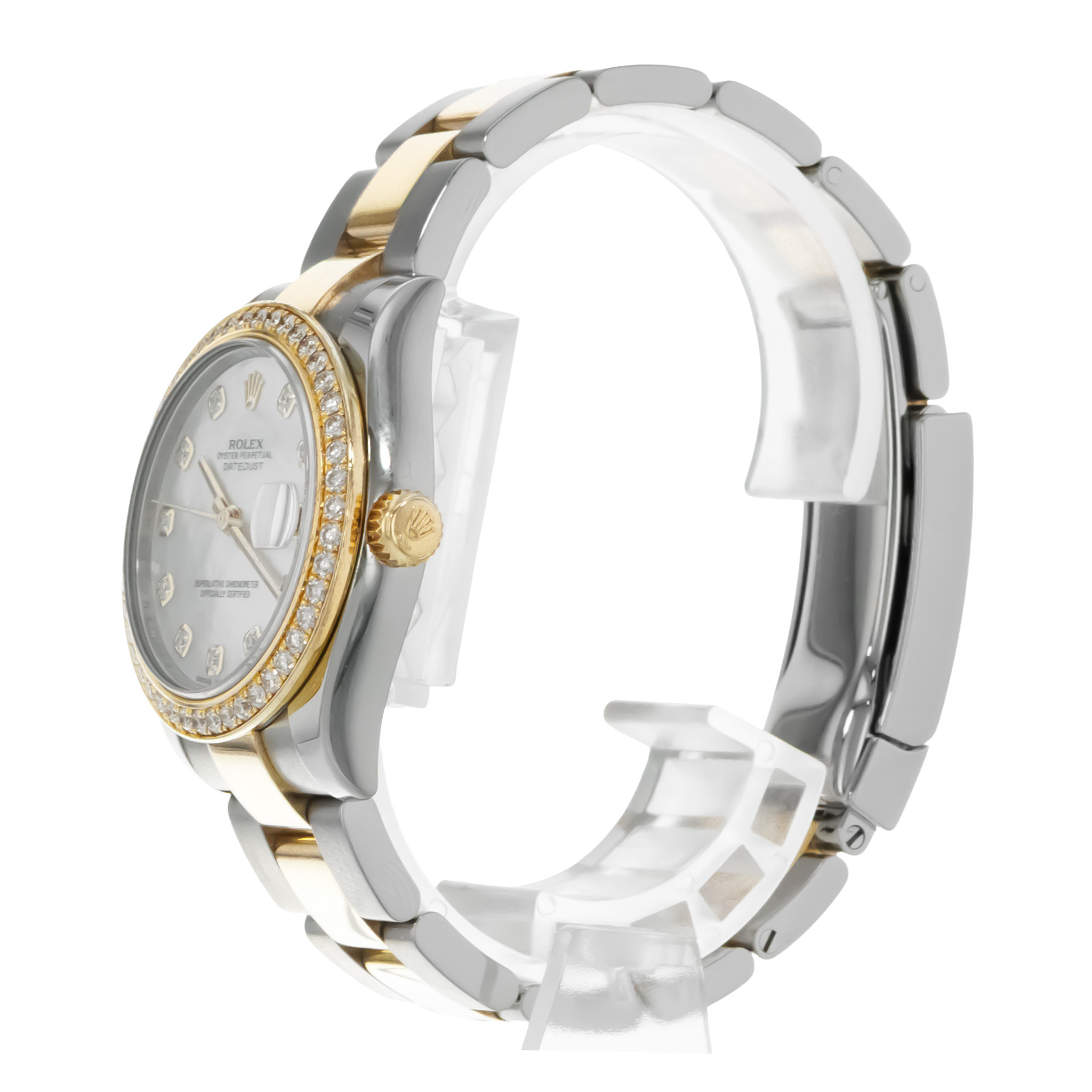 Rolex Datejust 31 178383 Mother of Pearl Gold Steel Diamond Ladies Watch 2015 thumbnail 6