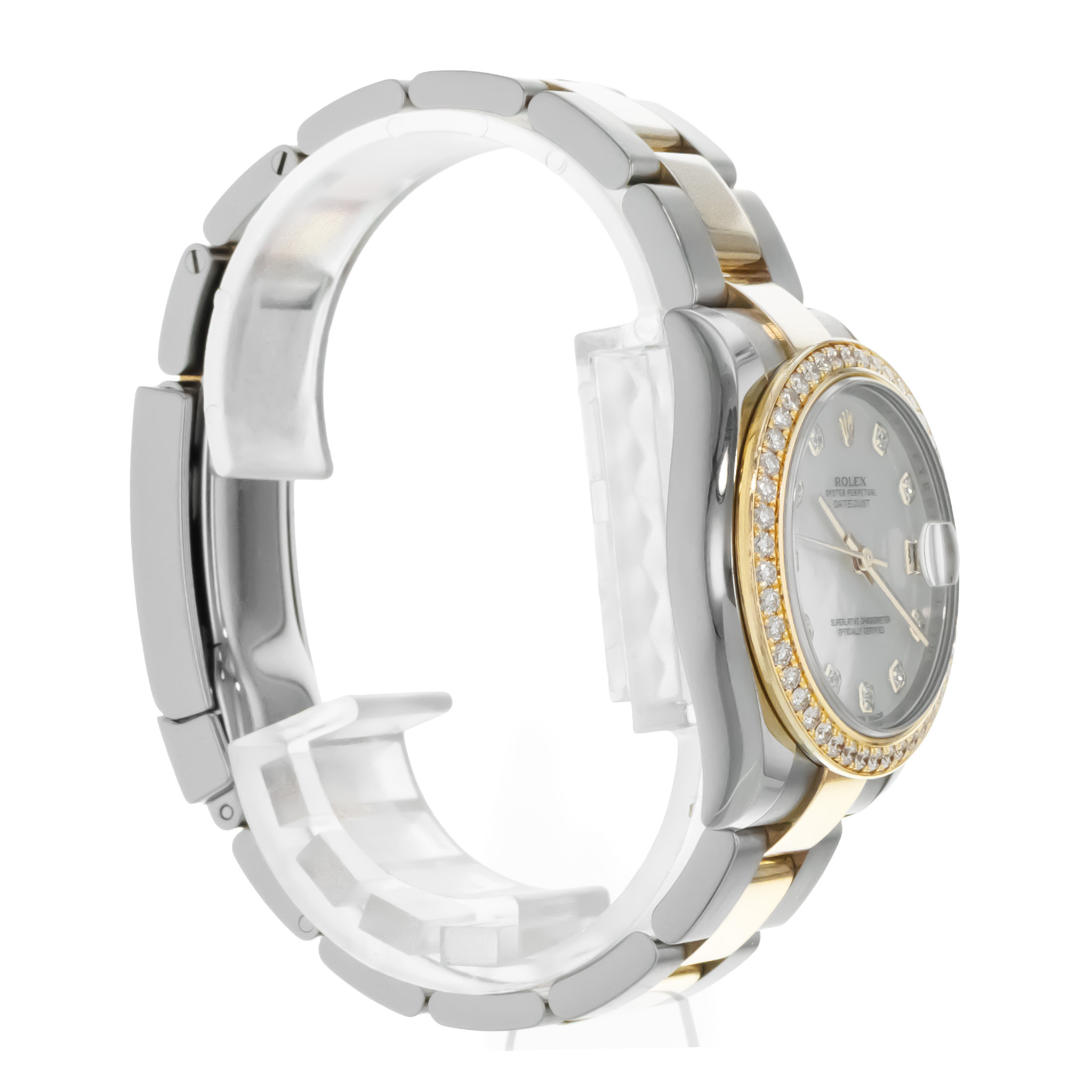 Rolex Datejust 31 178383 Mother of Pearl Gold Steel Diamond Ladies Watch 2015 thumbnail 7