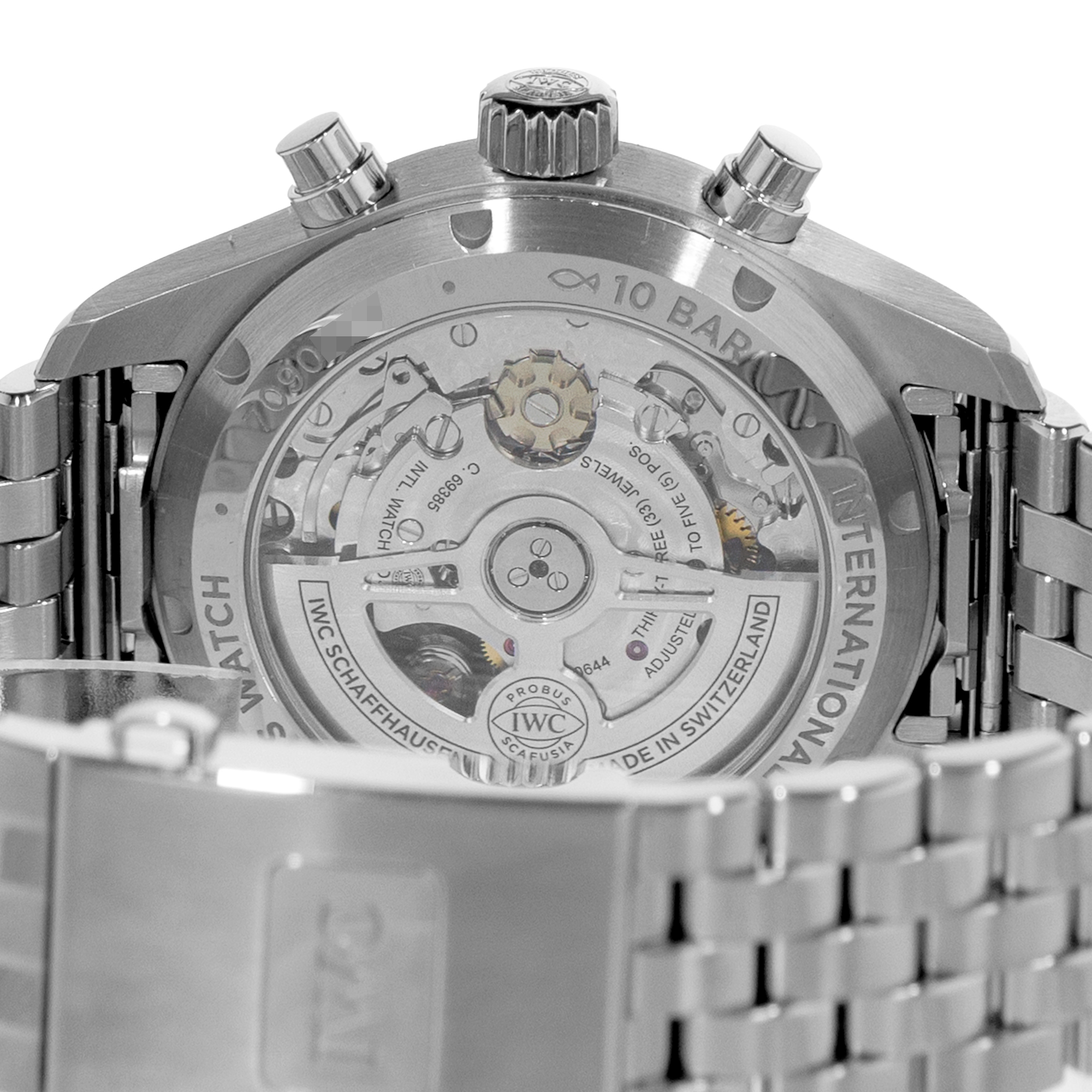 IWC Pilot Chronograph IW388104 41mm Green Arabic Chronograph Mens Watch 2022 thumbnail 10