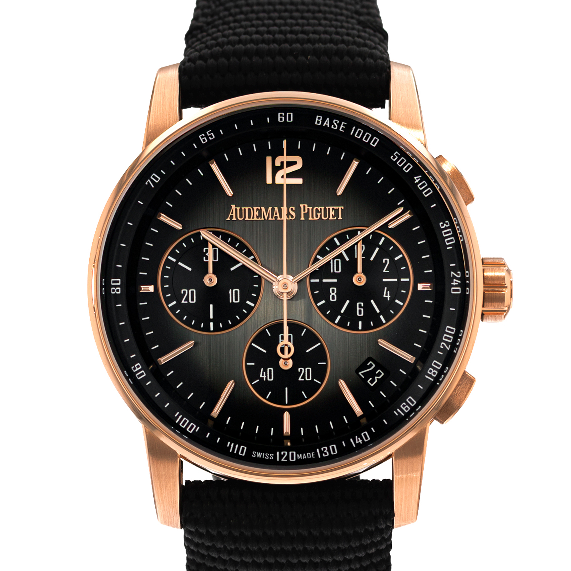 Audemars Piguet Code 11.59 26393NR.OO.A002KB.01 Grey Smoked Rose Gold Mens Watch thumbnail 1