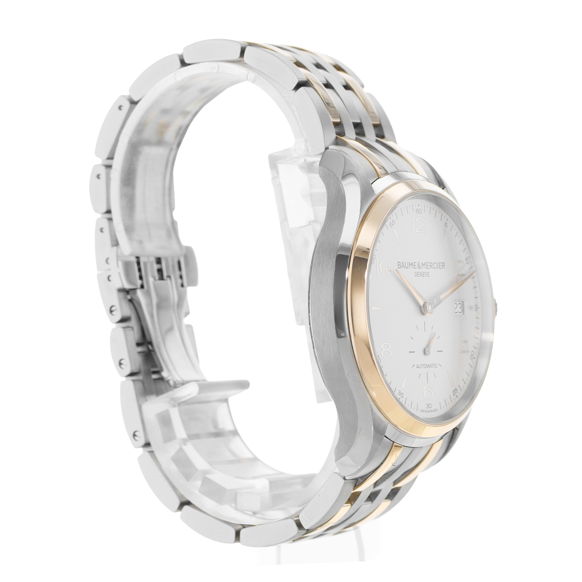 Baume & Mercier Clifton M0A10140 39mm Silver Steel Gold Mens Dress Watch 2020 thumbnail 6