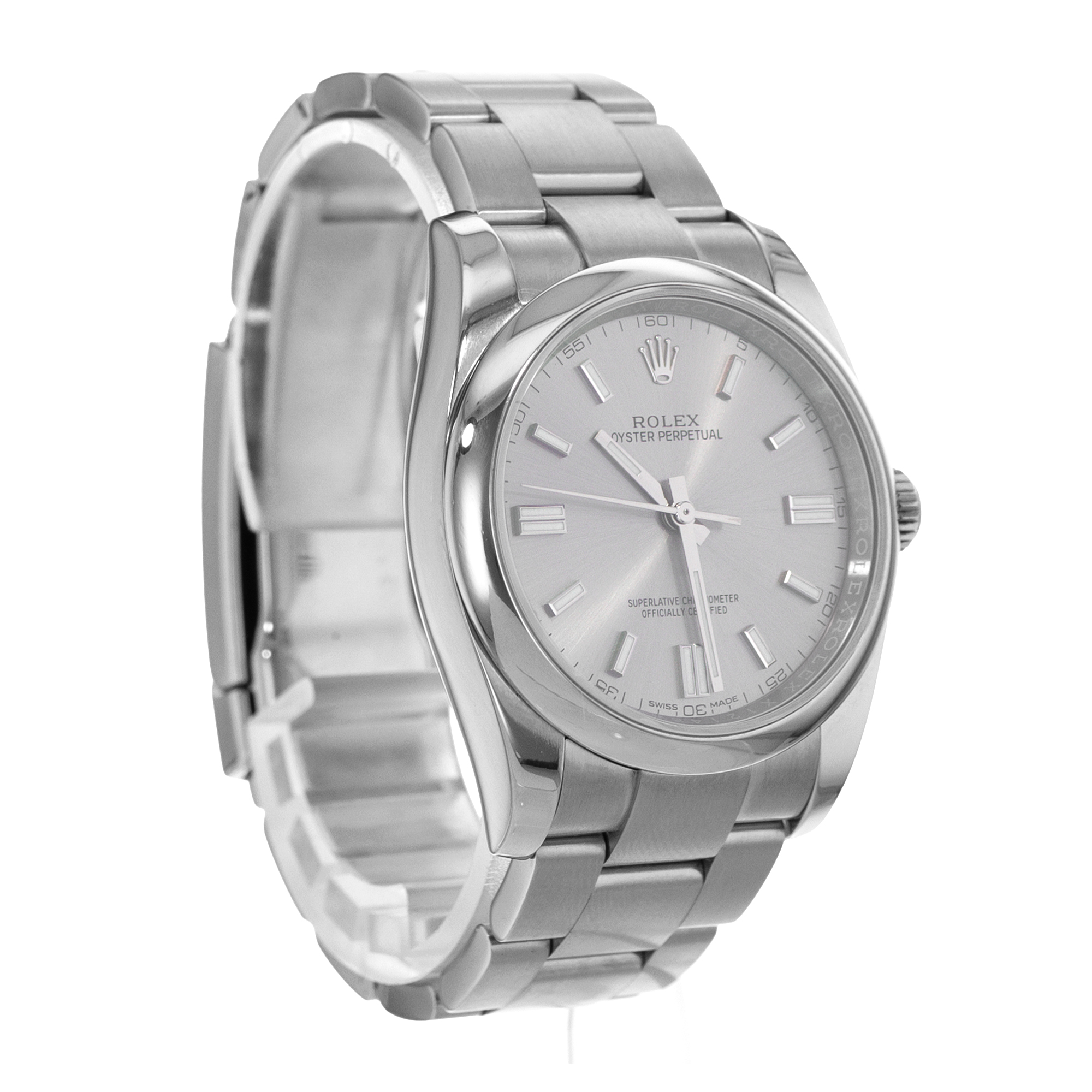 Rolex Oyster Perpetual 36 116000 Silver Index Steel Oyster Automatic Mens Watch thumbnail 7