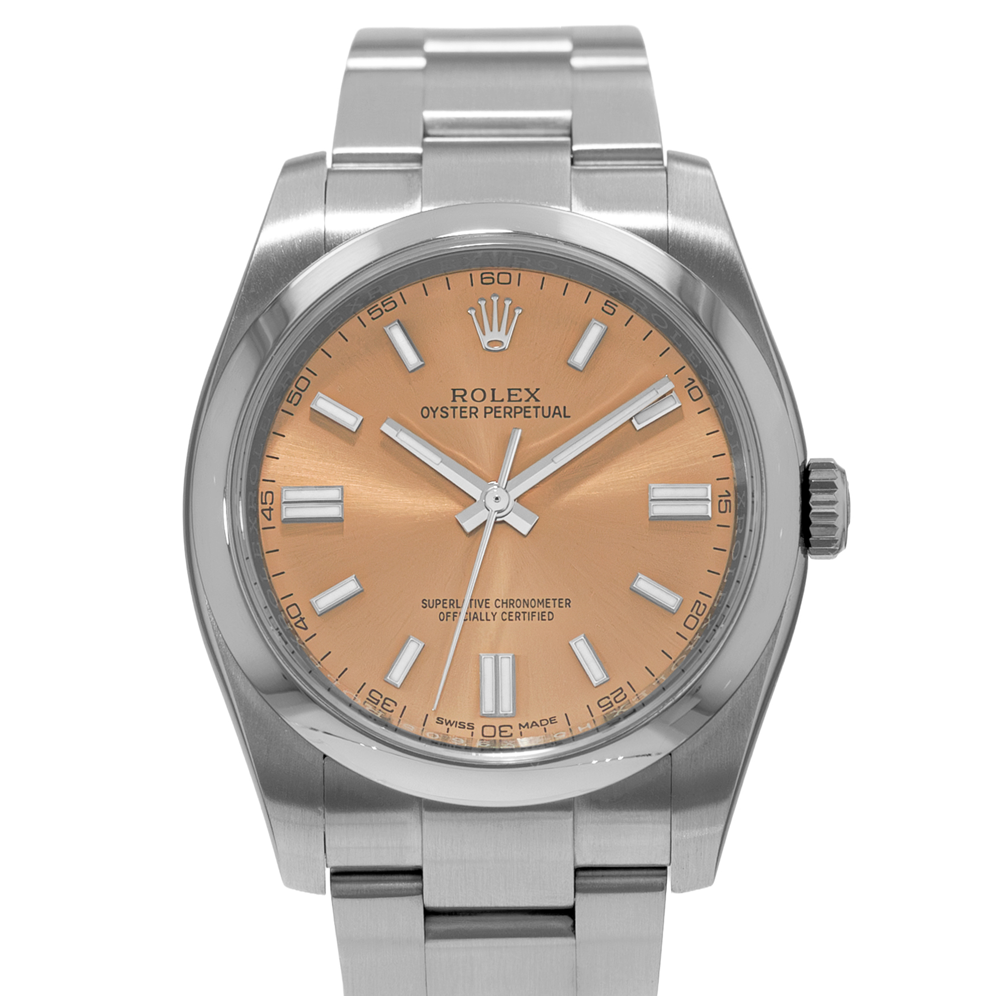 Rolex Oyster Perpetual 36 116000 White Grape Smooth Steel Oyster Mens Watch 2011 thumbnail 1