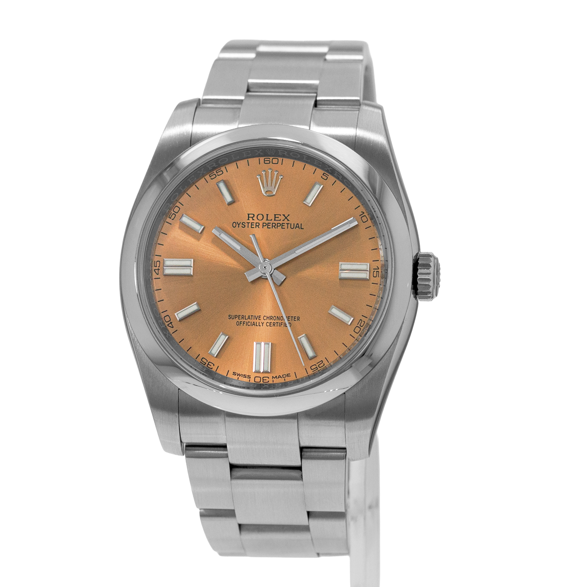 Rolex Oyster Perpetual 36 116000 White Grape Smooth Steel Oyster Mens Watch 2011 thumbnail 3