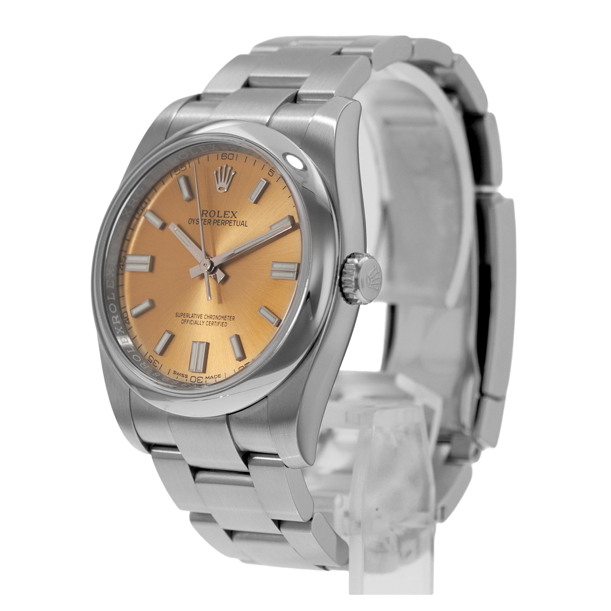 Rolex Oyster Perpetual 36 116000 White Grape Smooth Steel Oyster Mens Watch 2011 thumbnail 4