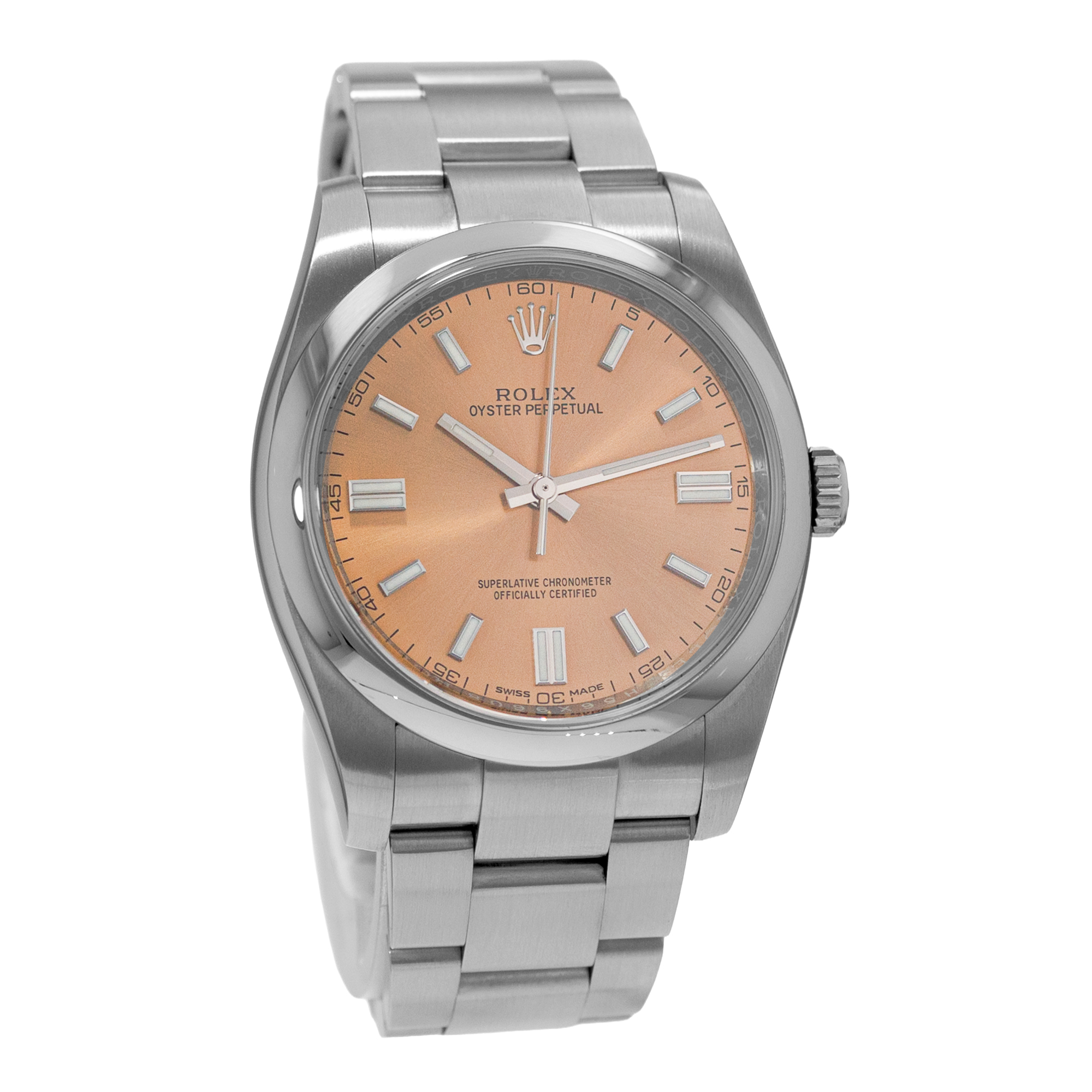 Rolex Oyster Perpetual 36 116000 White Grape Smooth Steel Oyster Mens Watch 2011 thumbnail 8
