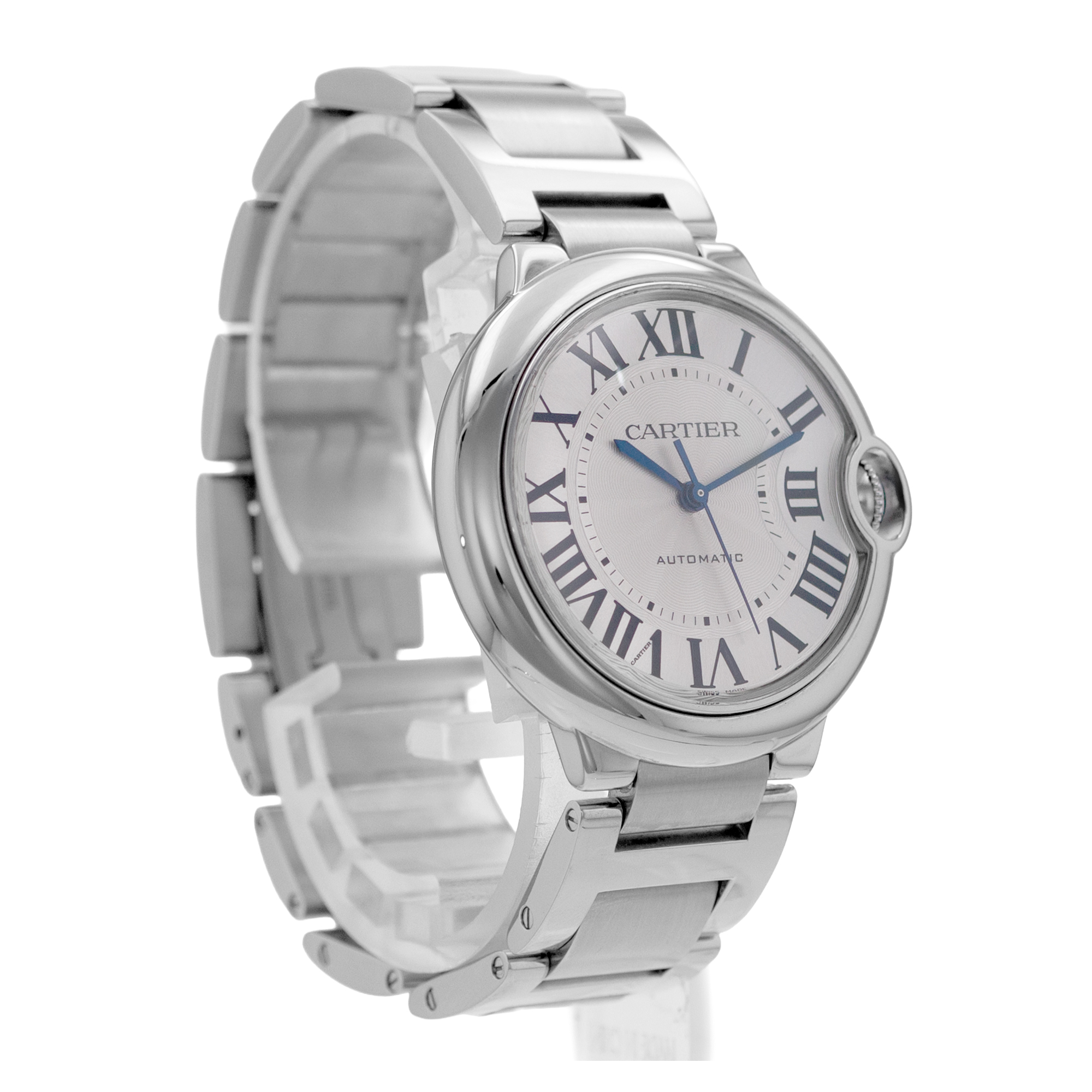 Cartier Ballon Bleu 36mm W6920046 3284 Silver Roman Steel Smooth Mens Watch 2015 thumbnail 8
