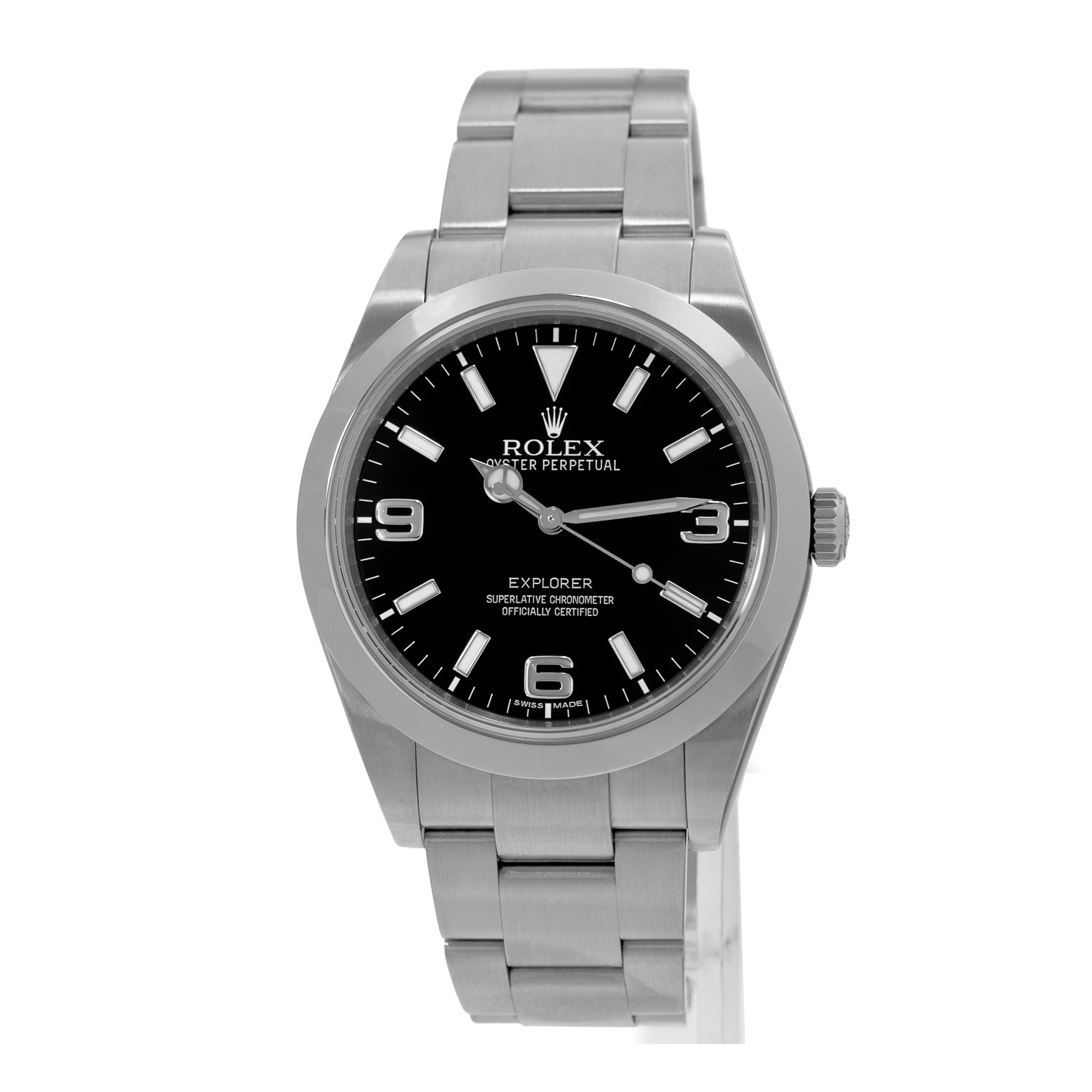 Rolex Explorer 39 214270 Black Arabic Steel Oyster Automatic Mens Watch 2018 thumbnail 4