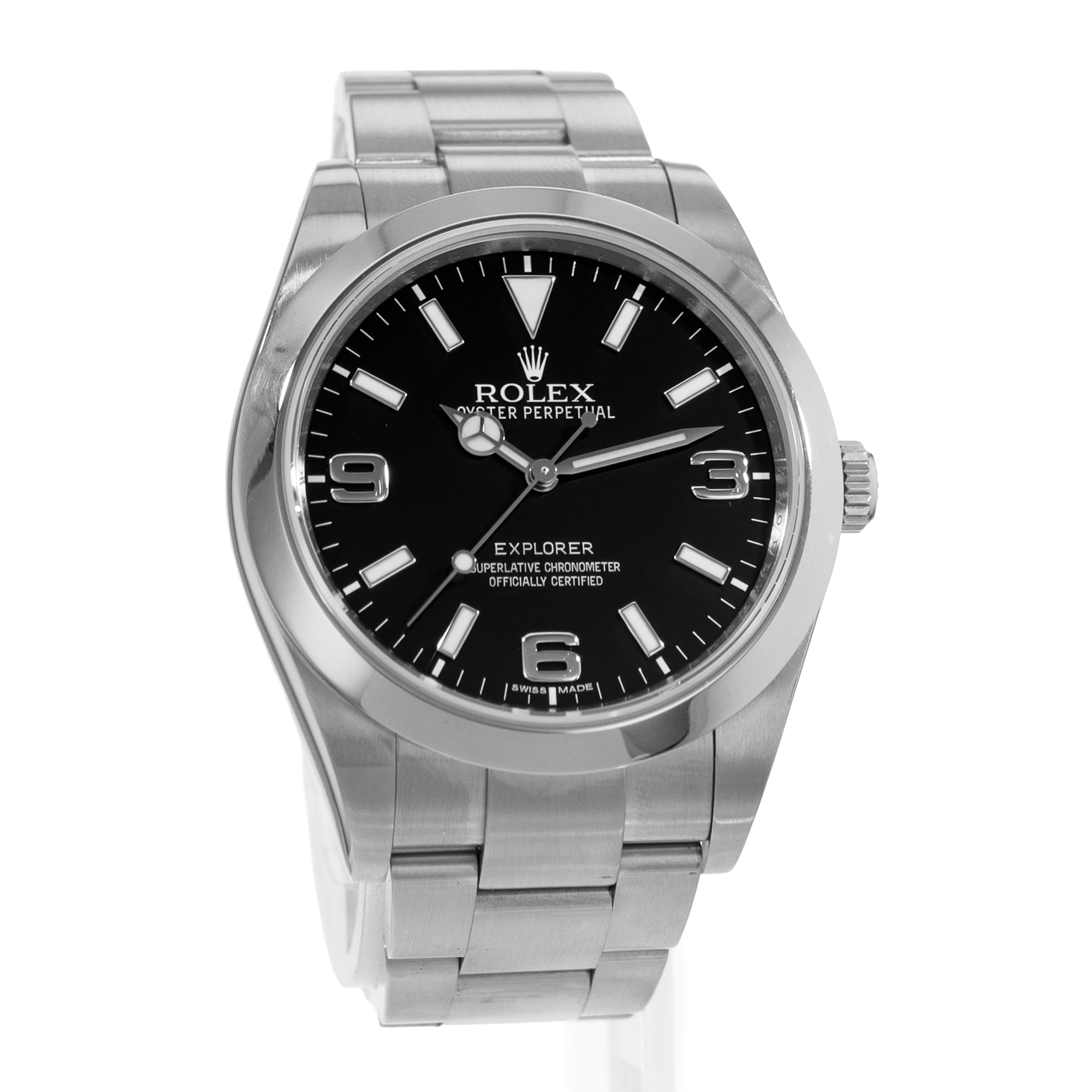 Rolex Explorer 39 214270 Black Arabic Steel Oyster Automatic Mens Watch 2018 thumbnail 9