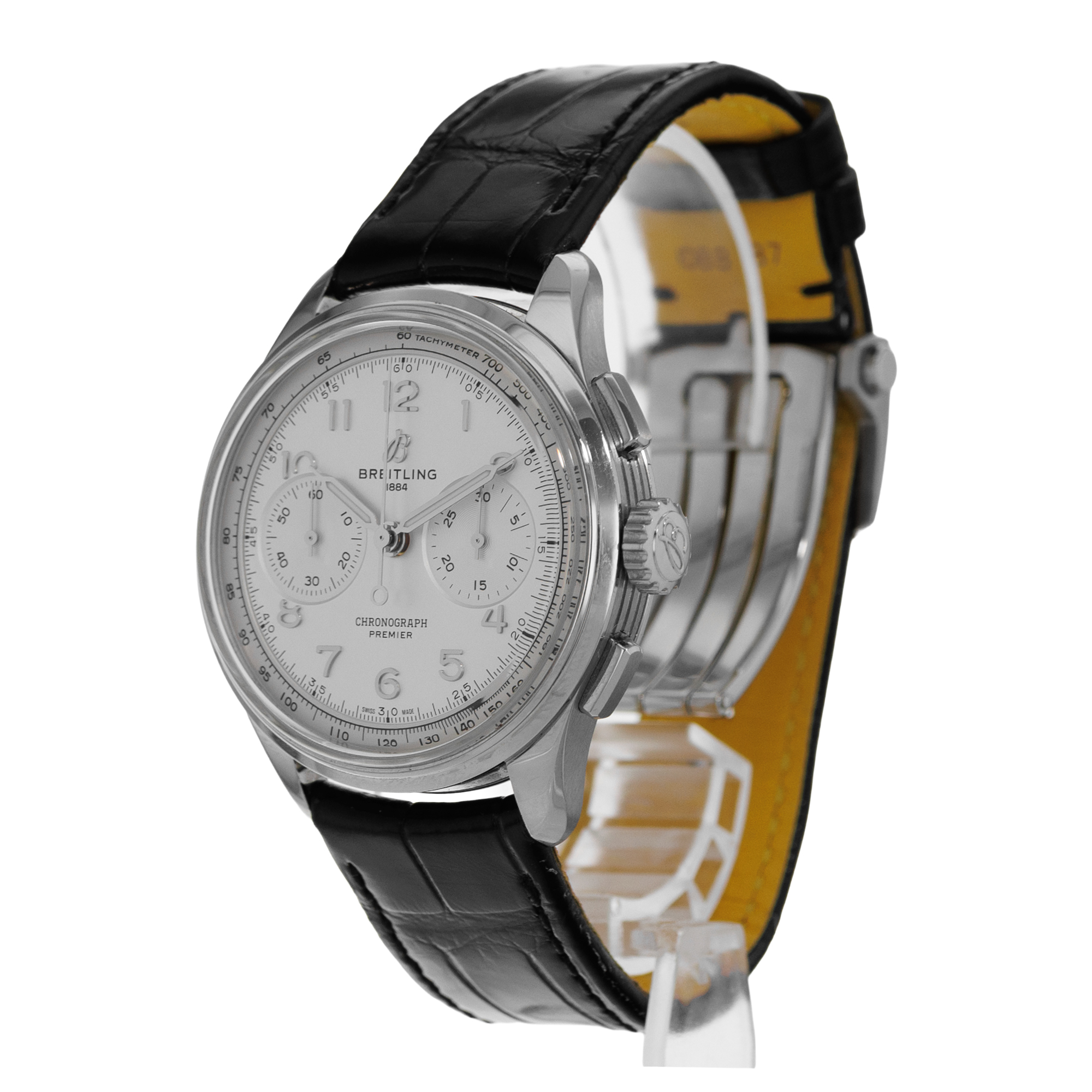 Breitling Premier B09 AB0930371G1P1 40mm Silver Steel Chronograph Mens Watch thumbnail 4