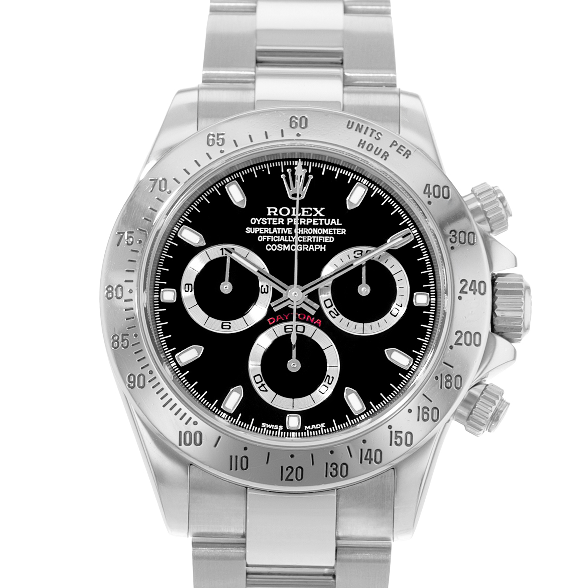 Rolex Daytona 116520 Vintage Black Steel Oyster Automatic Mens Watch 2001 thumbnail 1