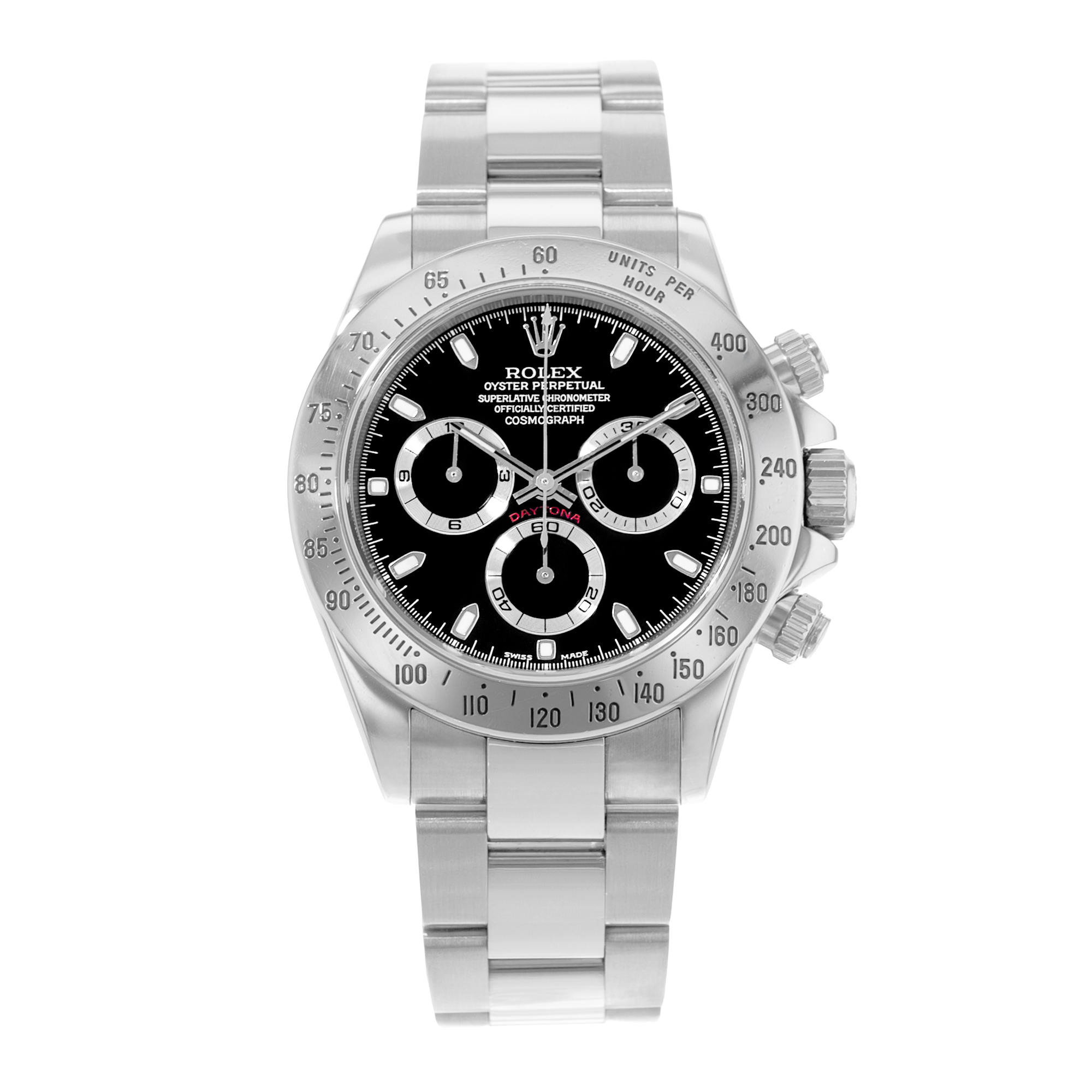 Rolex Daytona 116520 Vintage Black Steel Oyster Automatic Mens Watch 2001 thumbnail 2