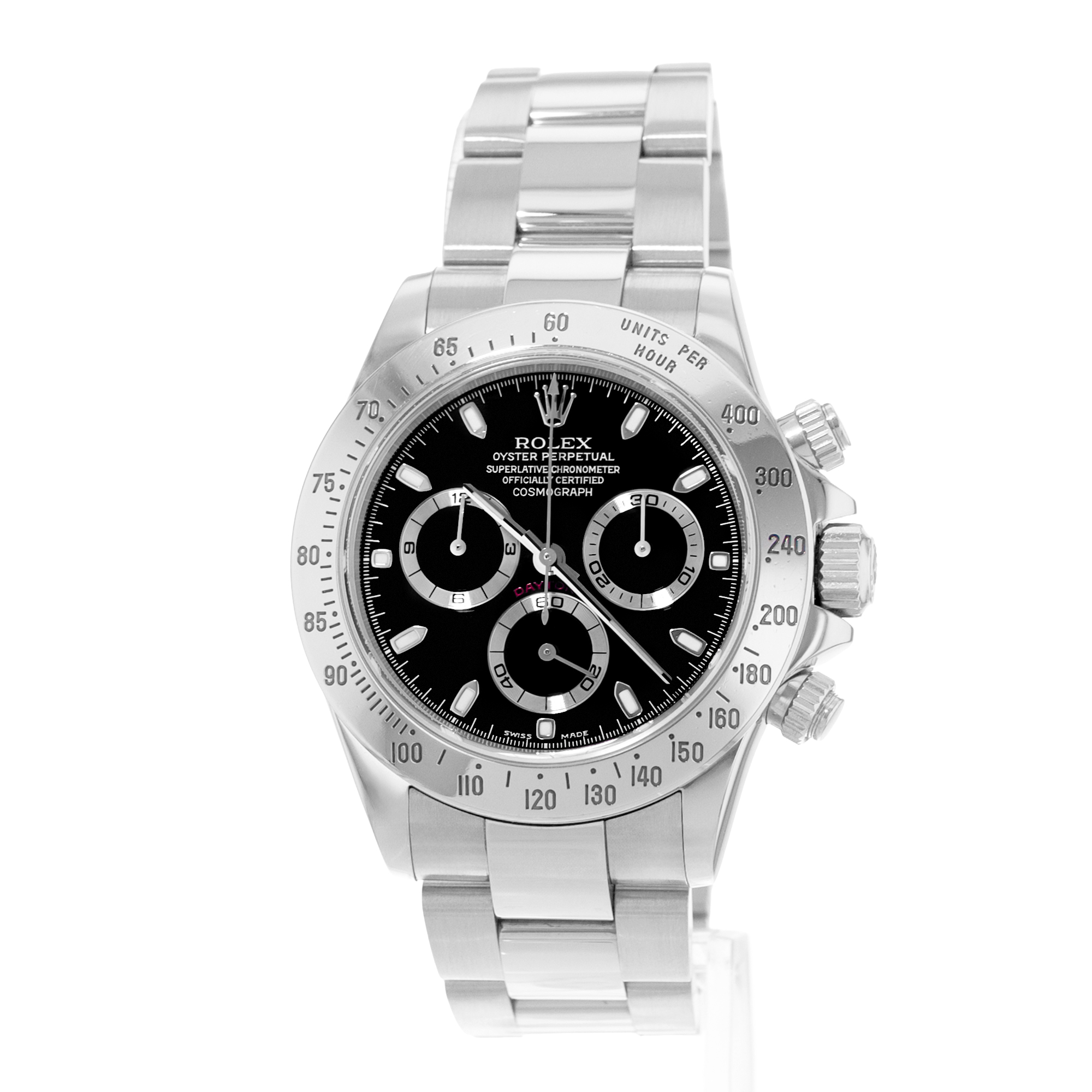 Rolex Daytona 116520 Vintage Black Steel Oyster Automatic Mens Watch 2001 thumbnail 3