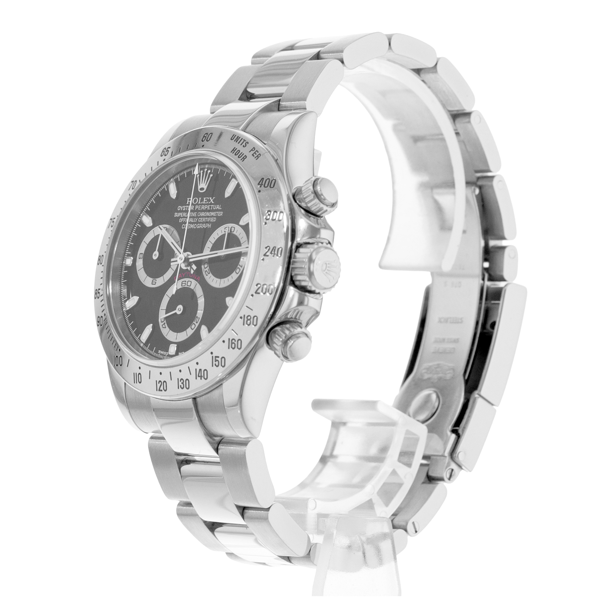 Rolex Daytona 116520 Vintage Black Steel Oyster Automatic Mens Watch 2001 thumbnail 4